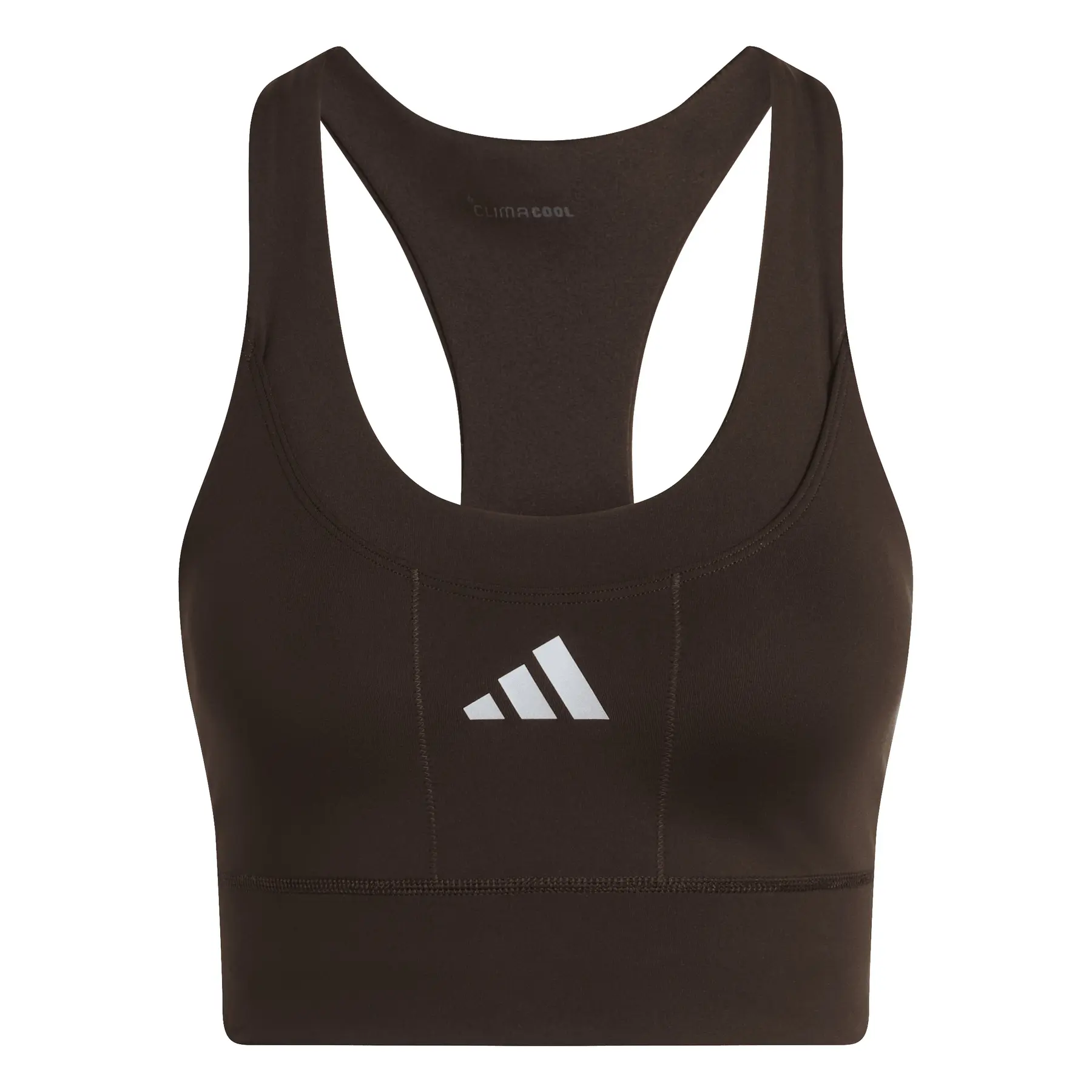 Adidas Women's Marron Sports Bra Adi365 Running Pocket Medium Support Bra