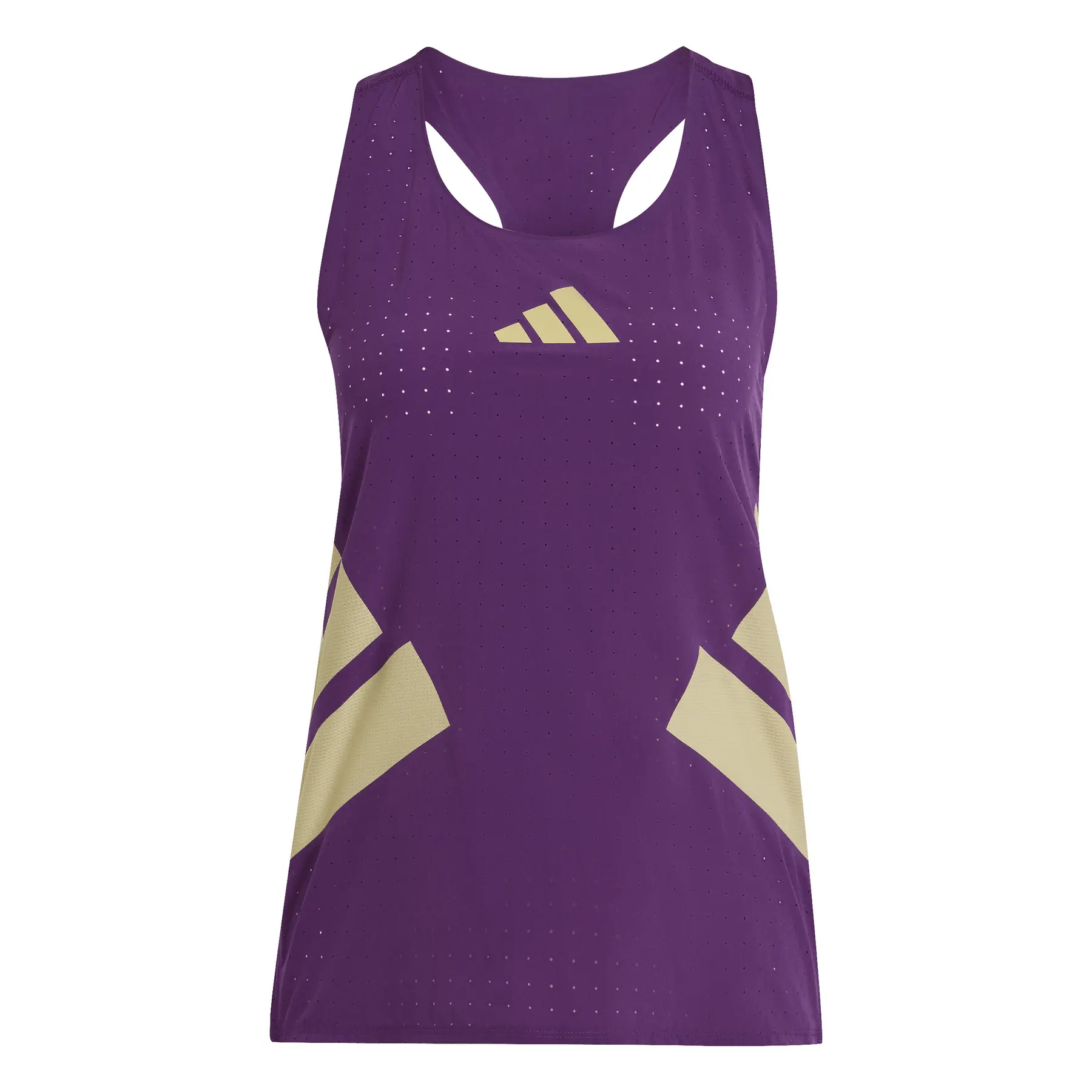 Adidas Femme Débardeur Adizero, Violet, Taille M