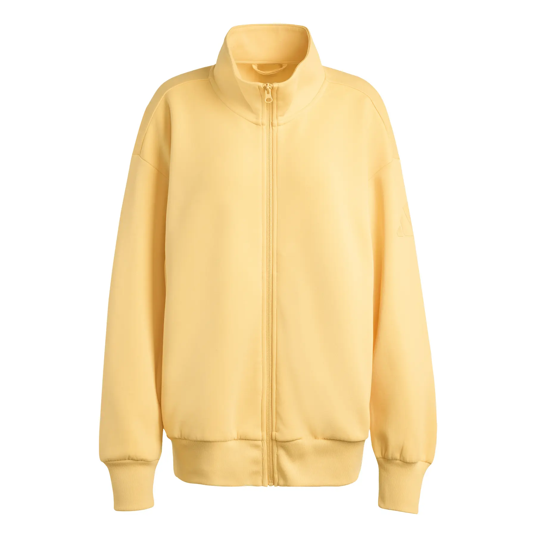 Adidas Women's Orange Sweat Jacket Soft Lux