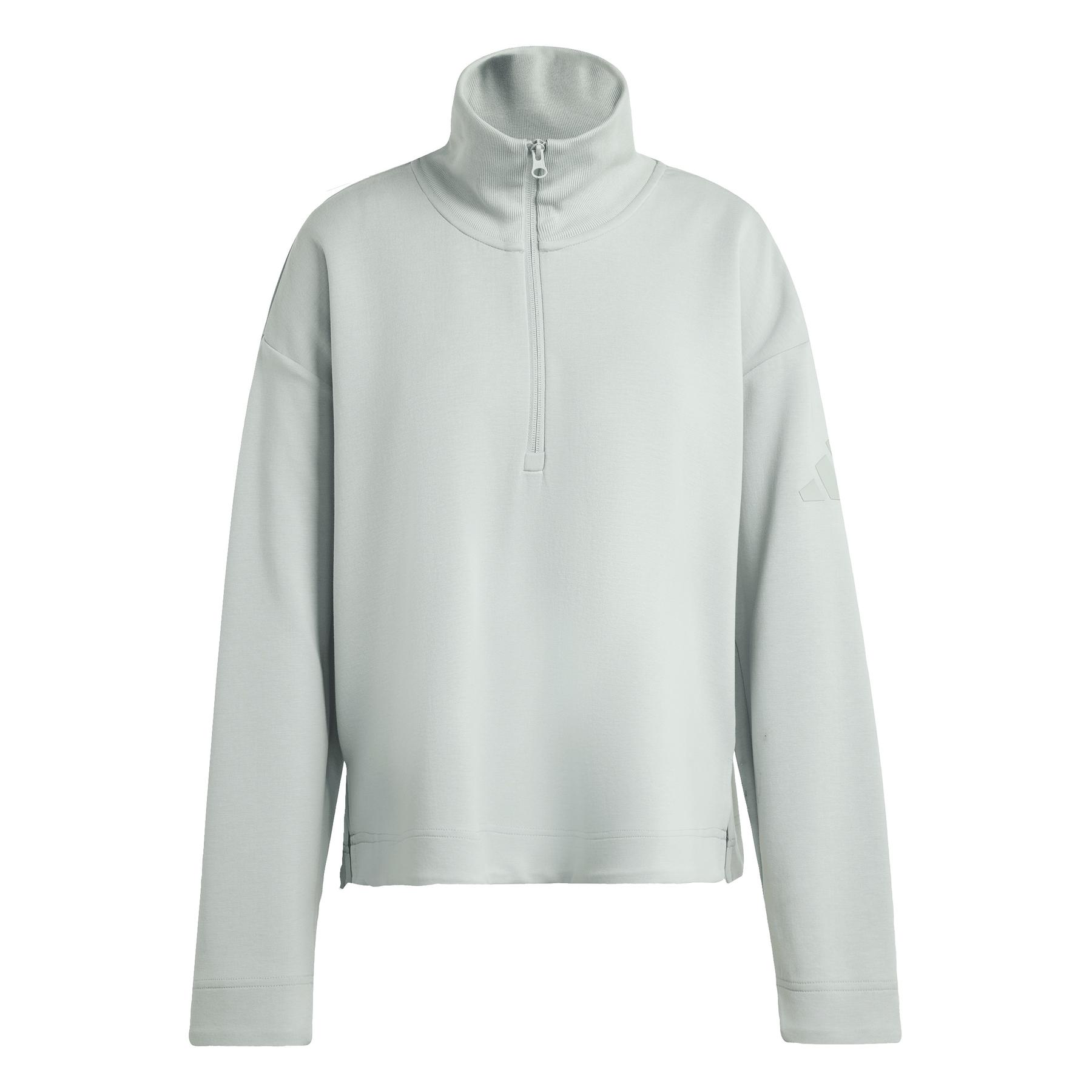 Giacca sportiva da donna con 1/4 di zip adidas Soft Lux
