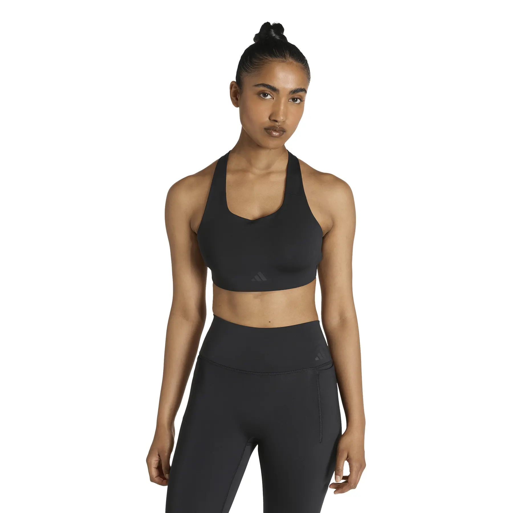 Adidas Women's Noir Sports Bra Optime Power