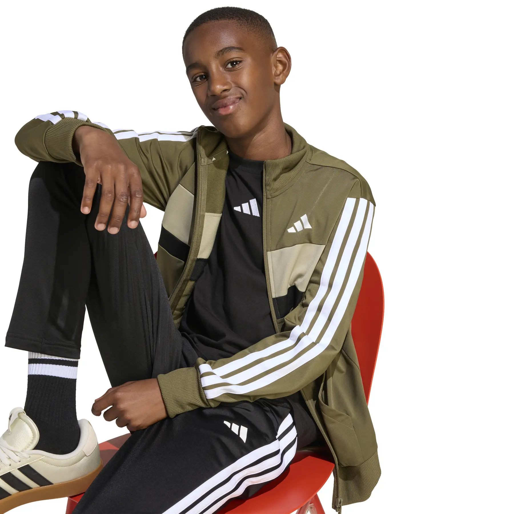 Children's tracksuit adidas Essentials Tiberio 3-Stripes | Foot-Store
