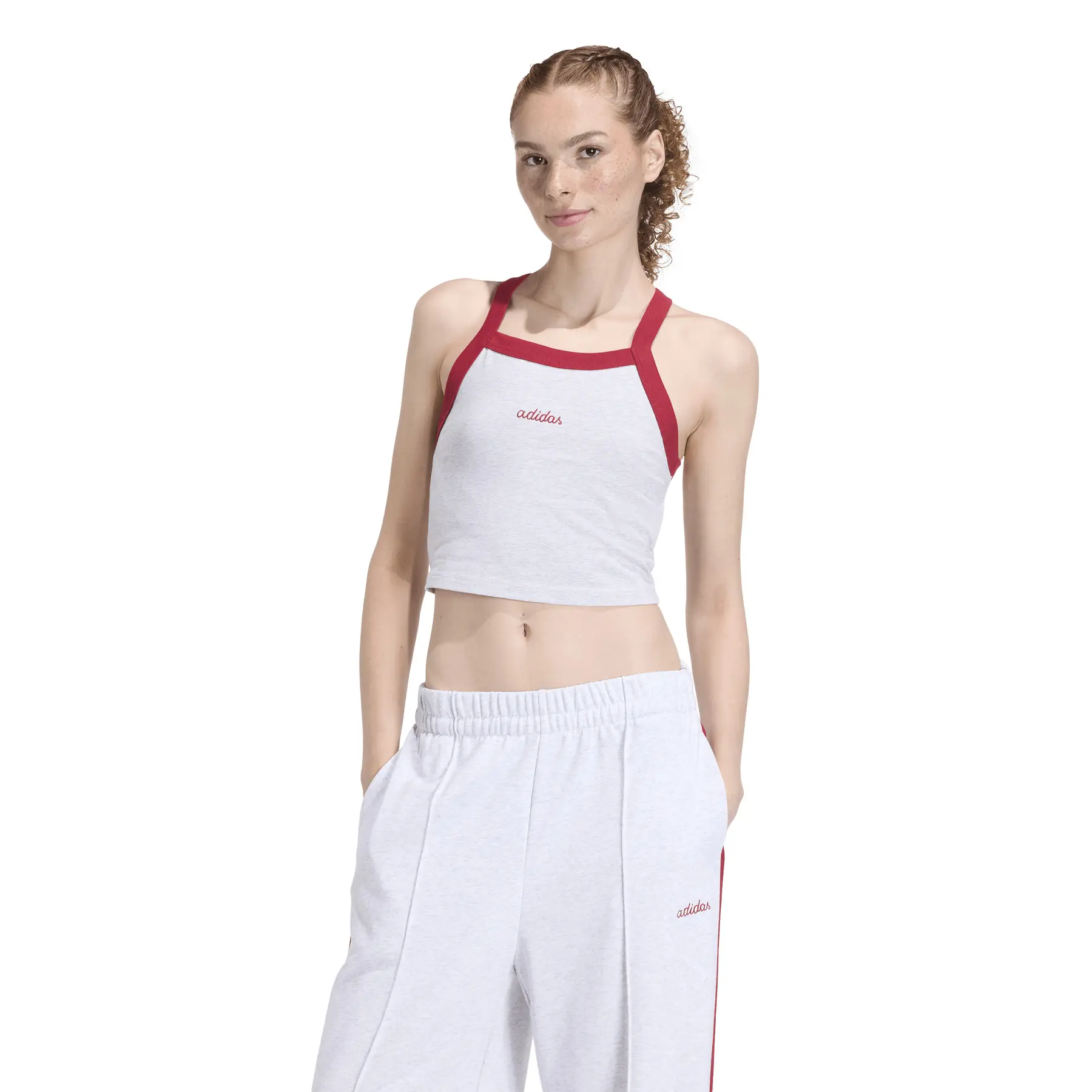 Women's embroidered graphic tank top adidas Essentials Colorpop