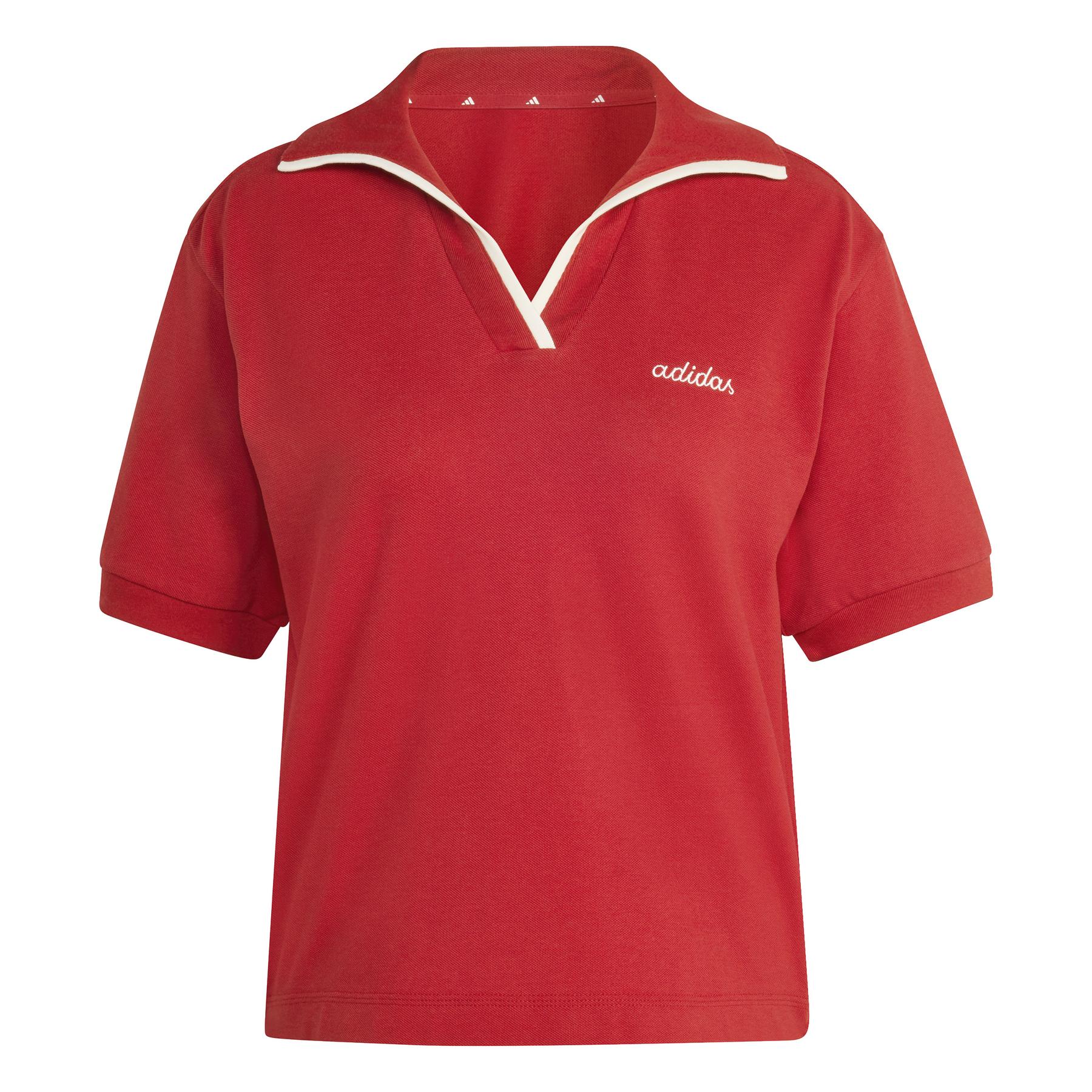 Polo con grafica ricamata donna adidas Essentials Colorpop