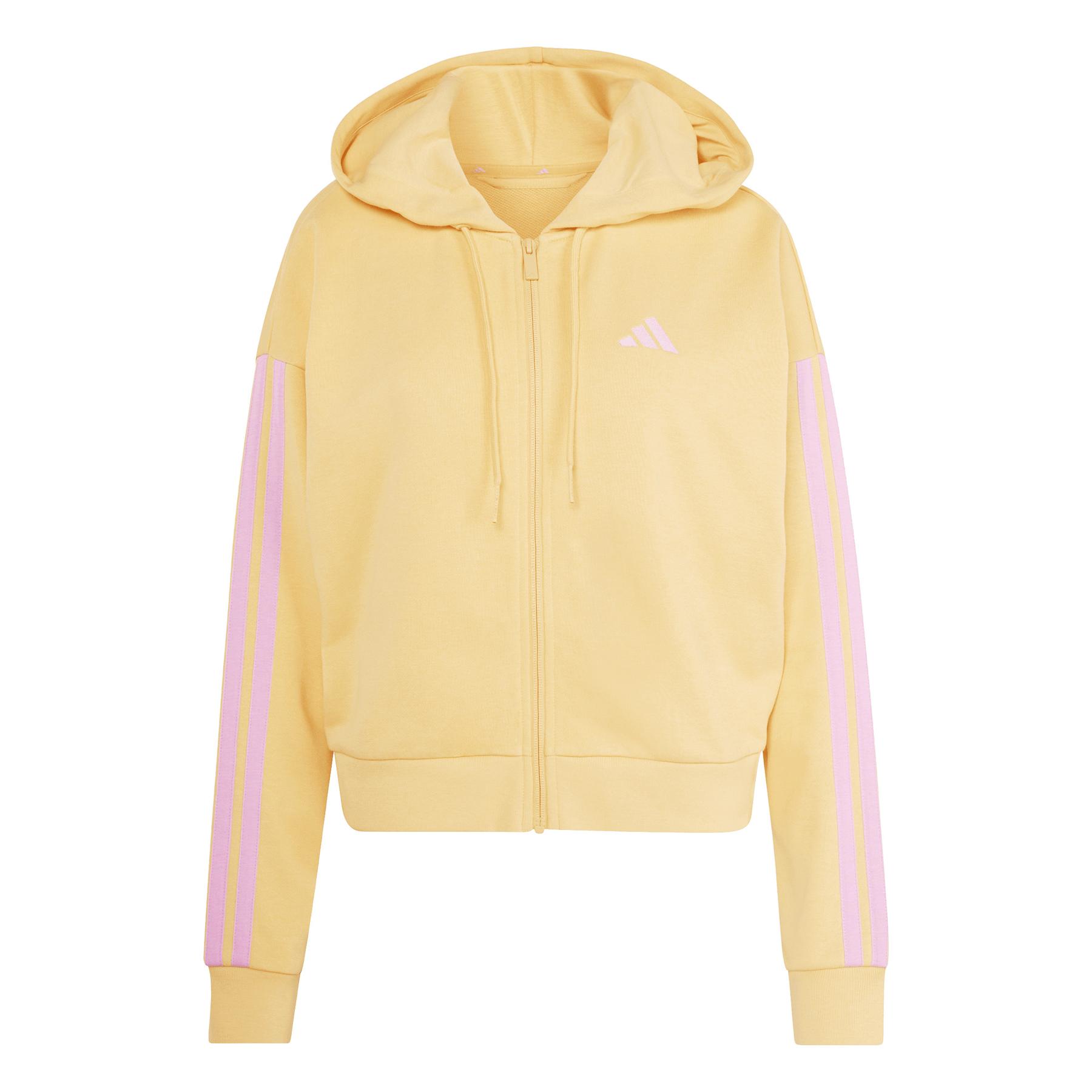 Felpa con cappuccio da donna adidas Essentials 3-Stripes