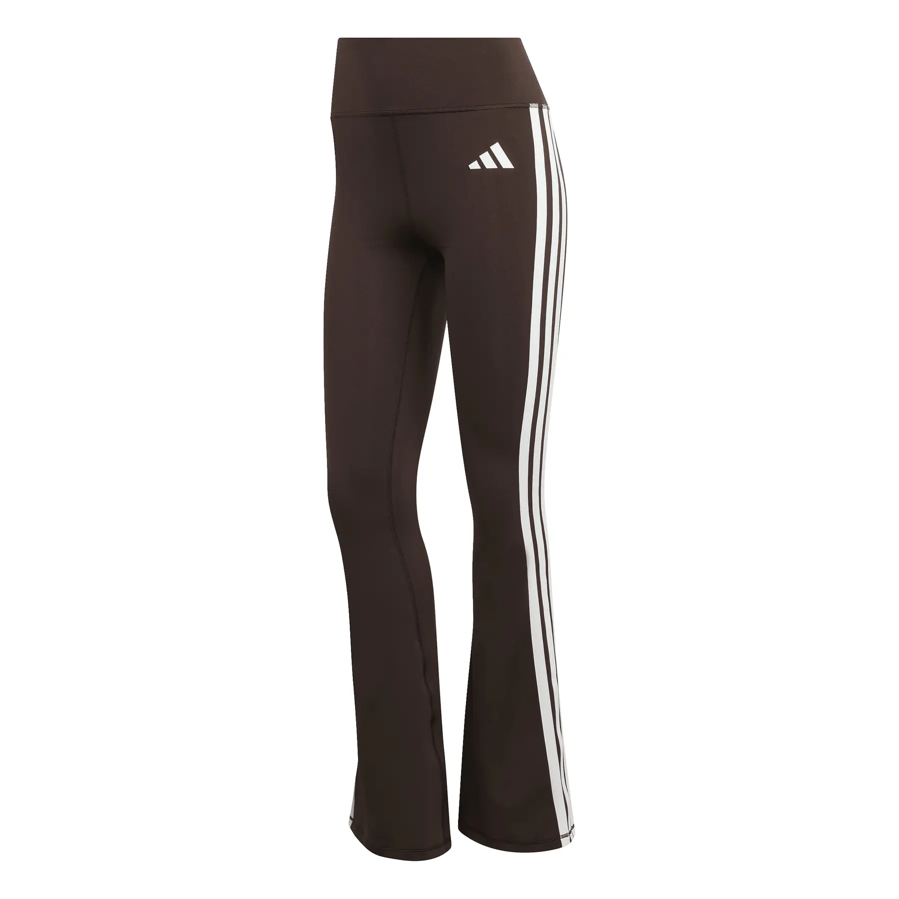 Adidas Women's Marron Leggings Essentials Workout 3-Stripes