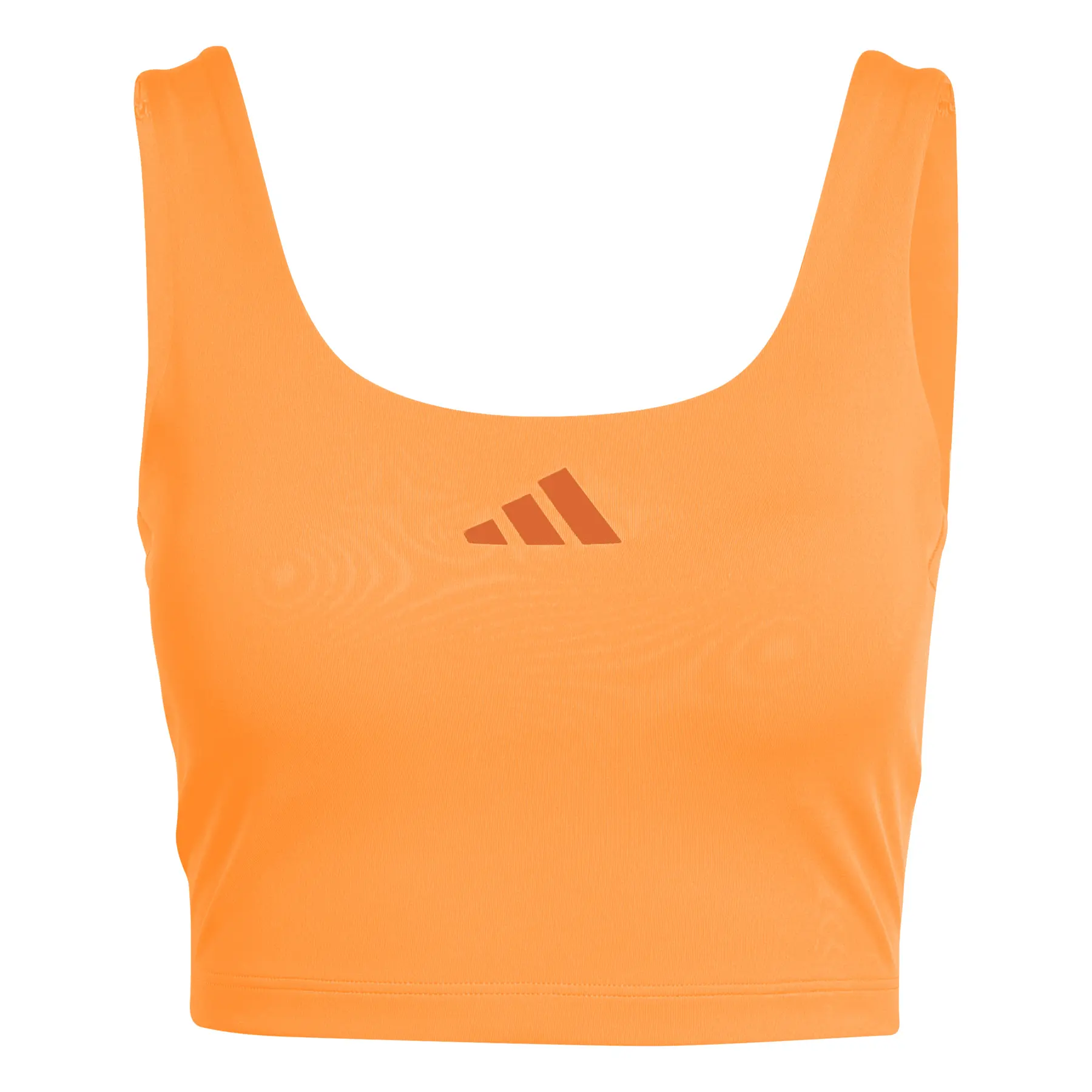 Adidas Women's Orange Tank Top Optime Workout Twist Light