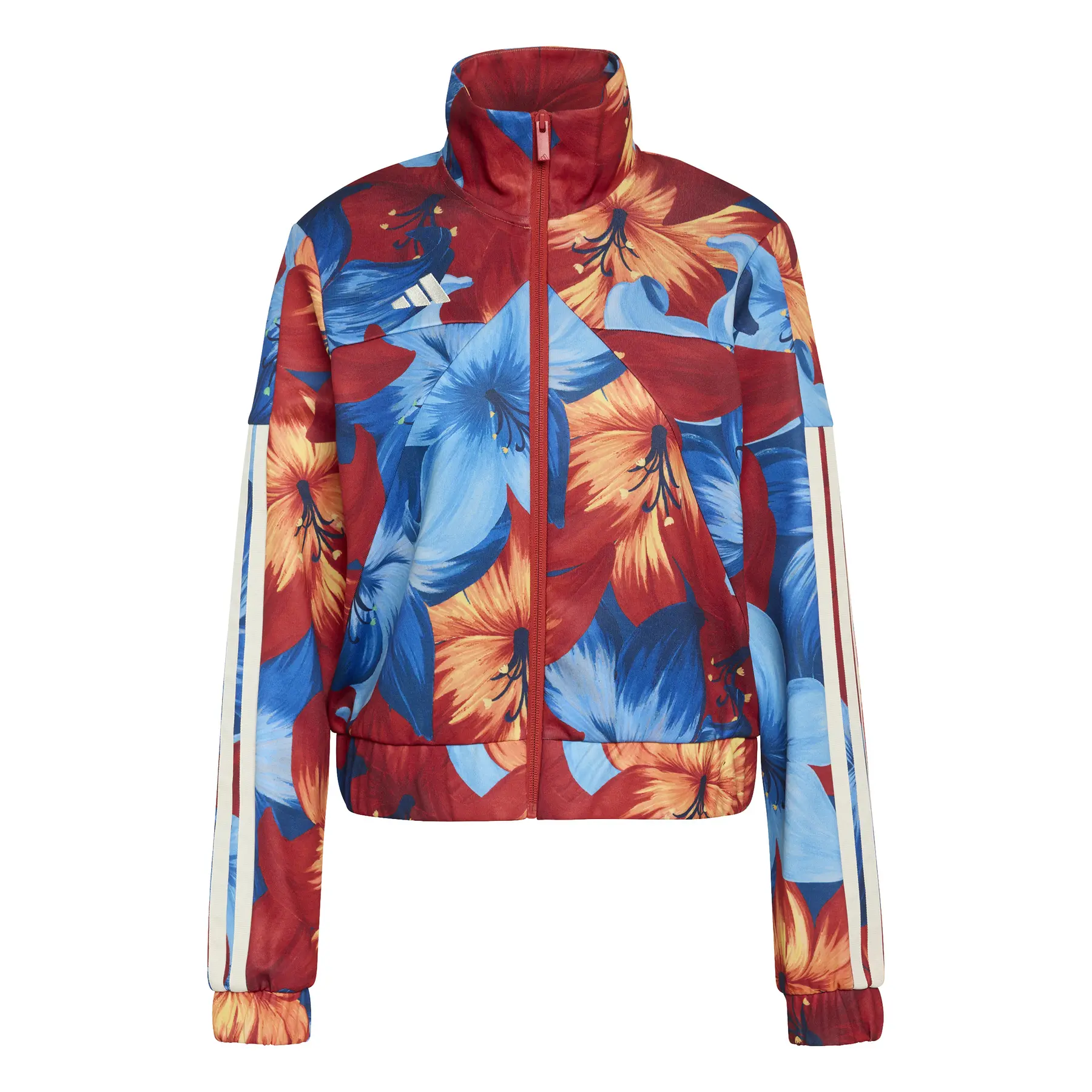 Adidas Women's Bleu Sweat Jacket X Farm Rio House Of Tiro