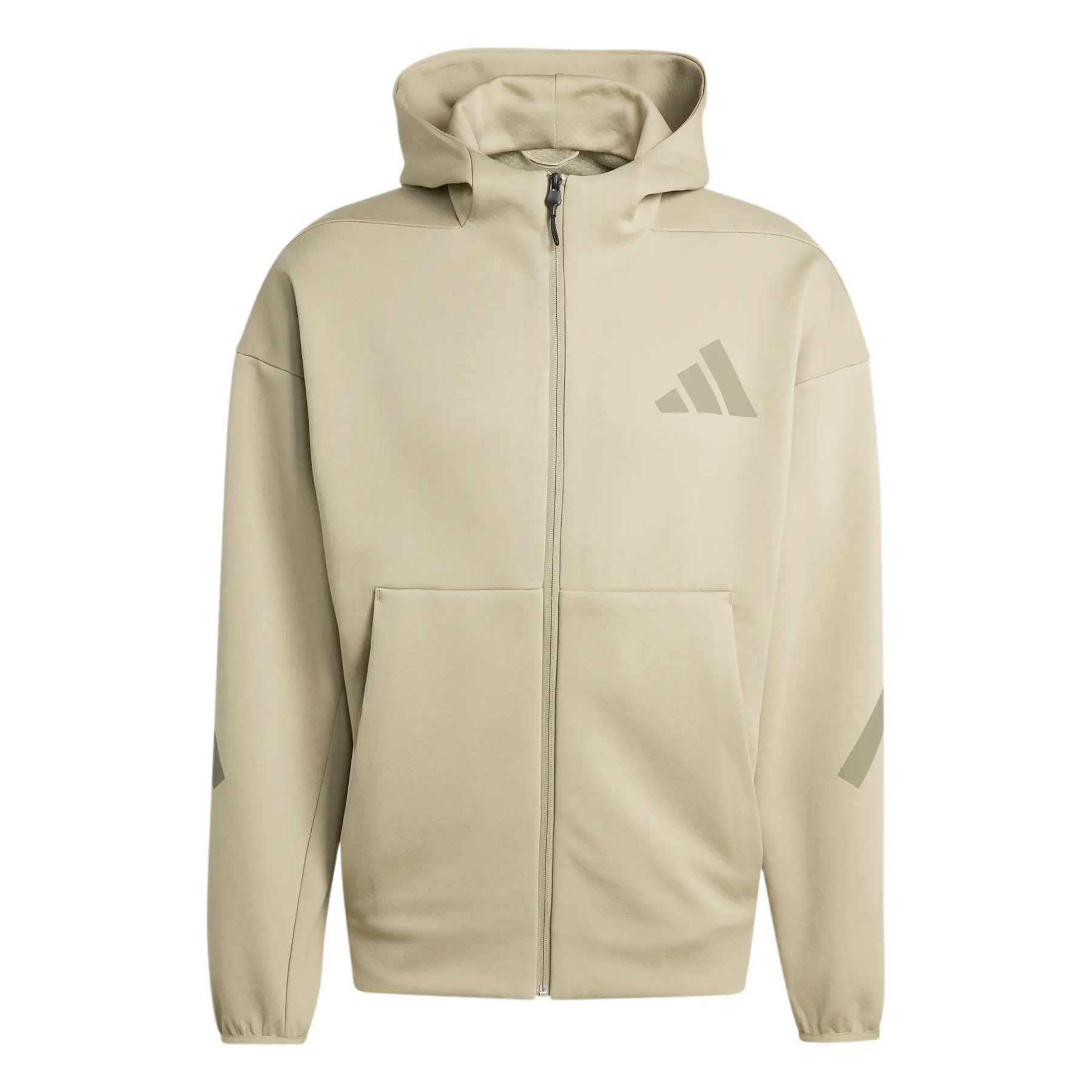 Adidas Men's Marron Zip-Up Hooded Training Jacket Z,N,E