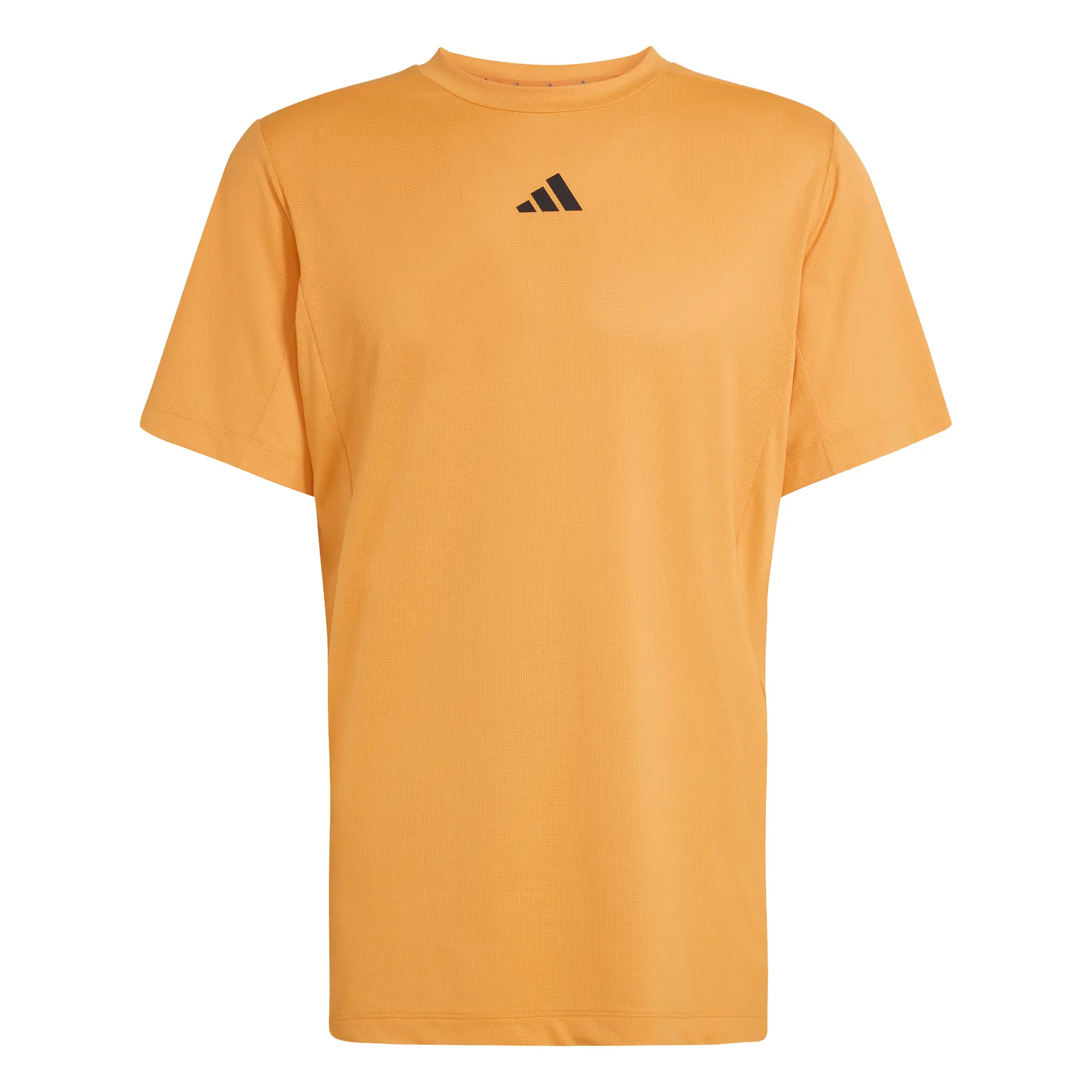 Adidas Men's Orange T-Shirt D4t Essentials