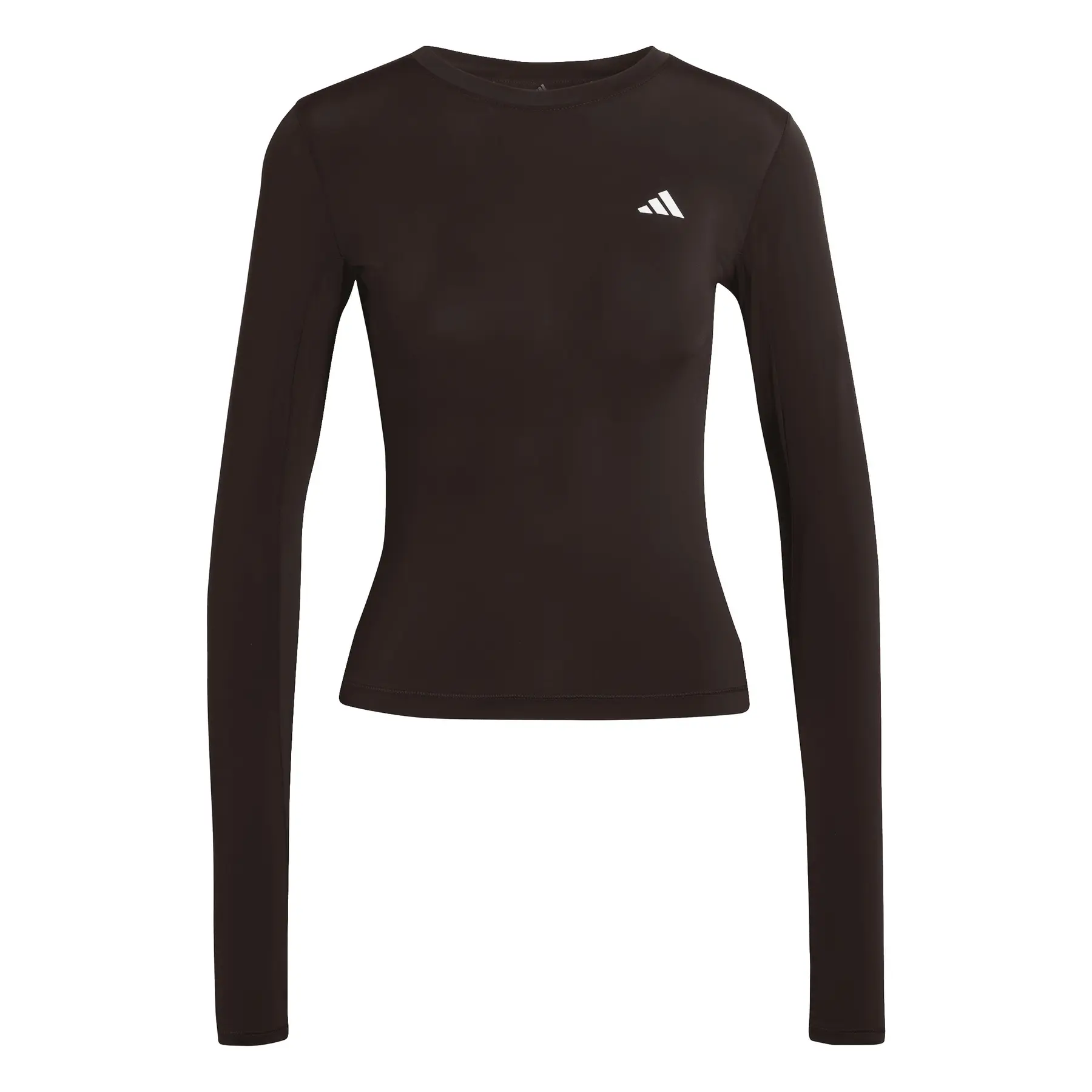 Adidas Women's Marron Long Sleeve T-Shirt Power Essentials