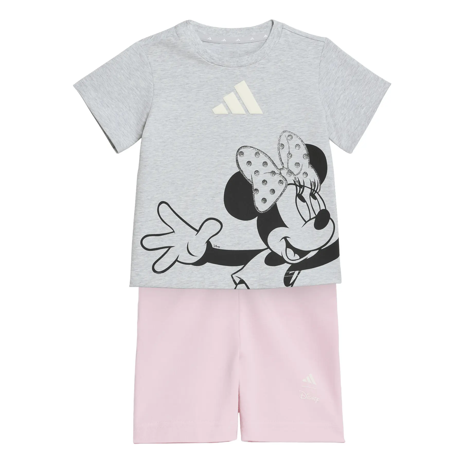 Kurzes Set mit T-Shirt für Mädchen Baby adidas Disney Minnie Mouse
