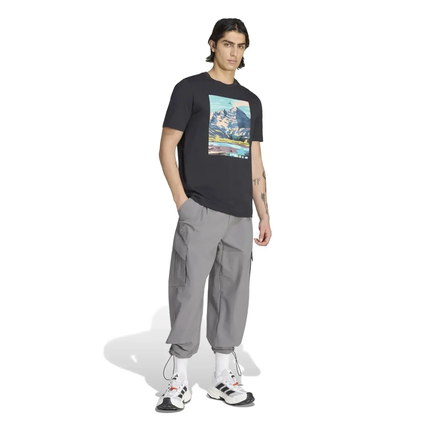 Adidas XPLORIC Cargo Pants Men's Gray Four Moderate — foto 5