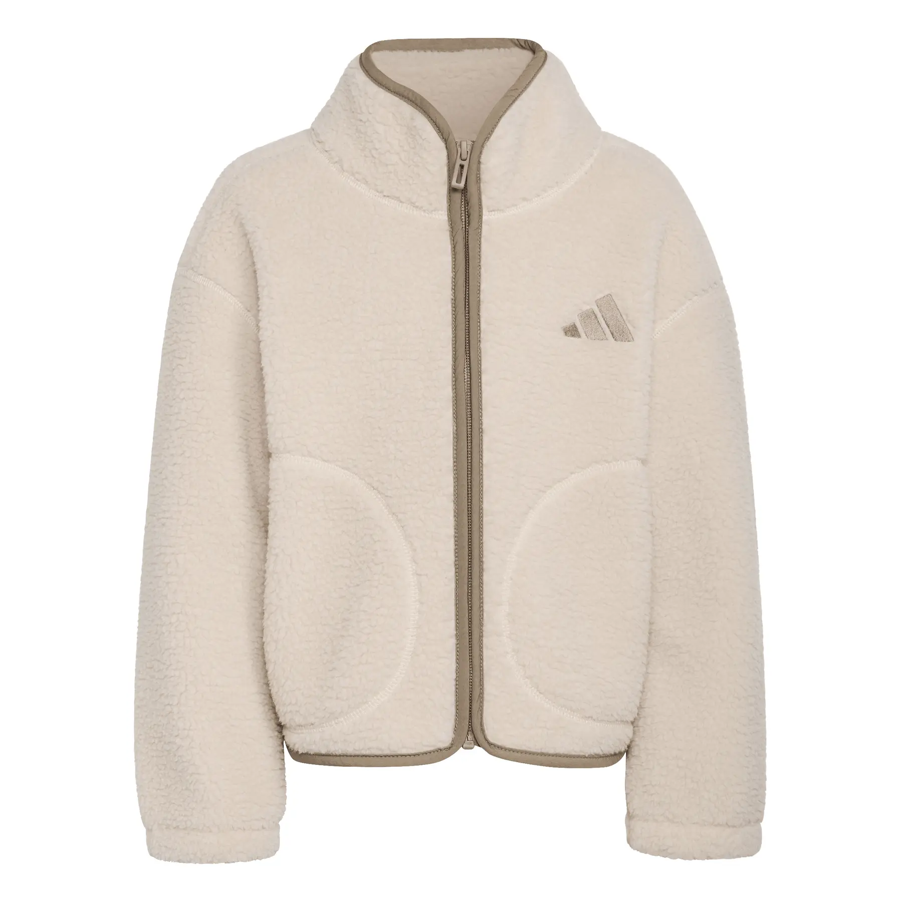 Giacca in pile con zip bambino adidas Este Alpaca Sherpa