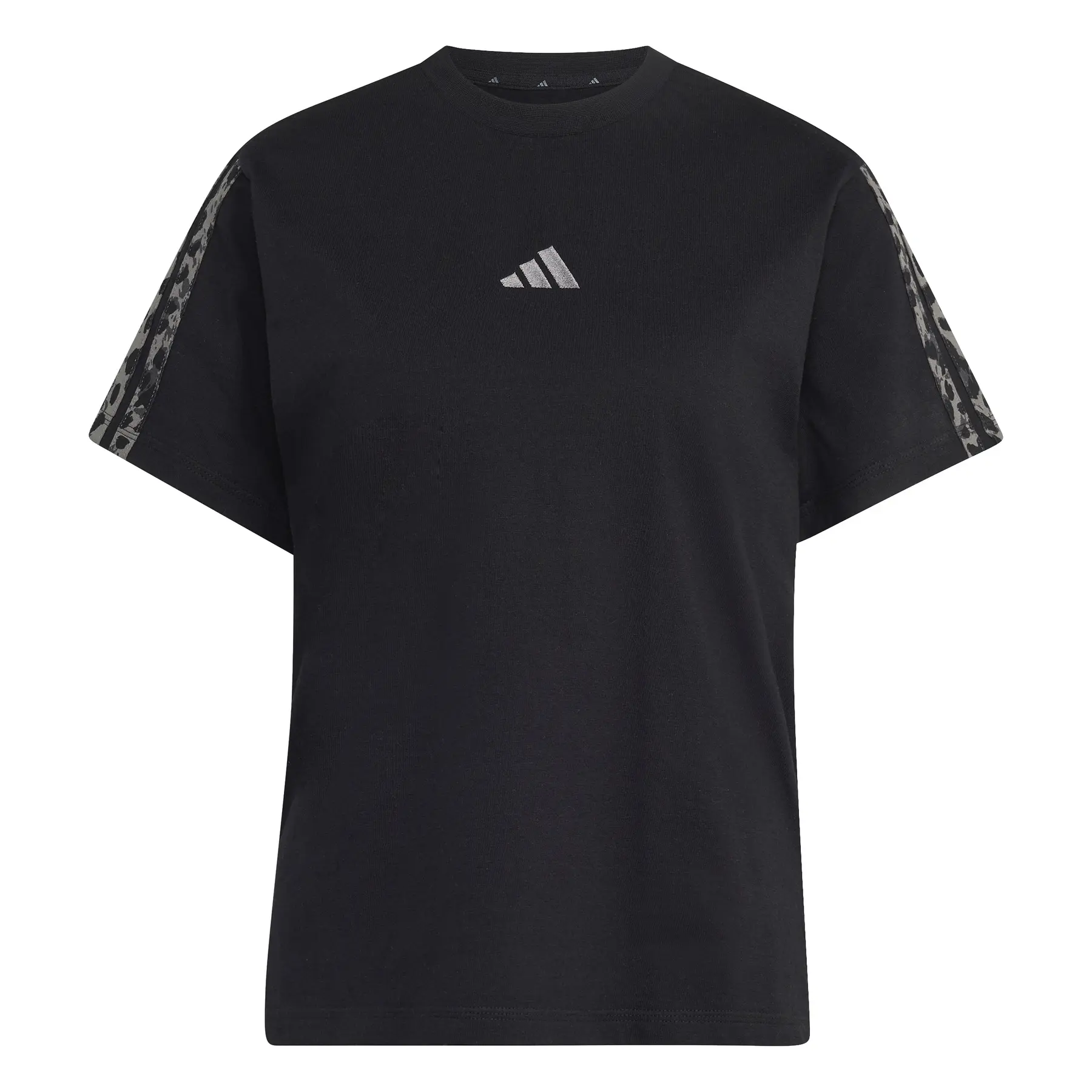 Adidas Women's Noir T-Shirt Essentials 3-Stripes