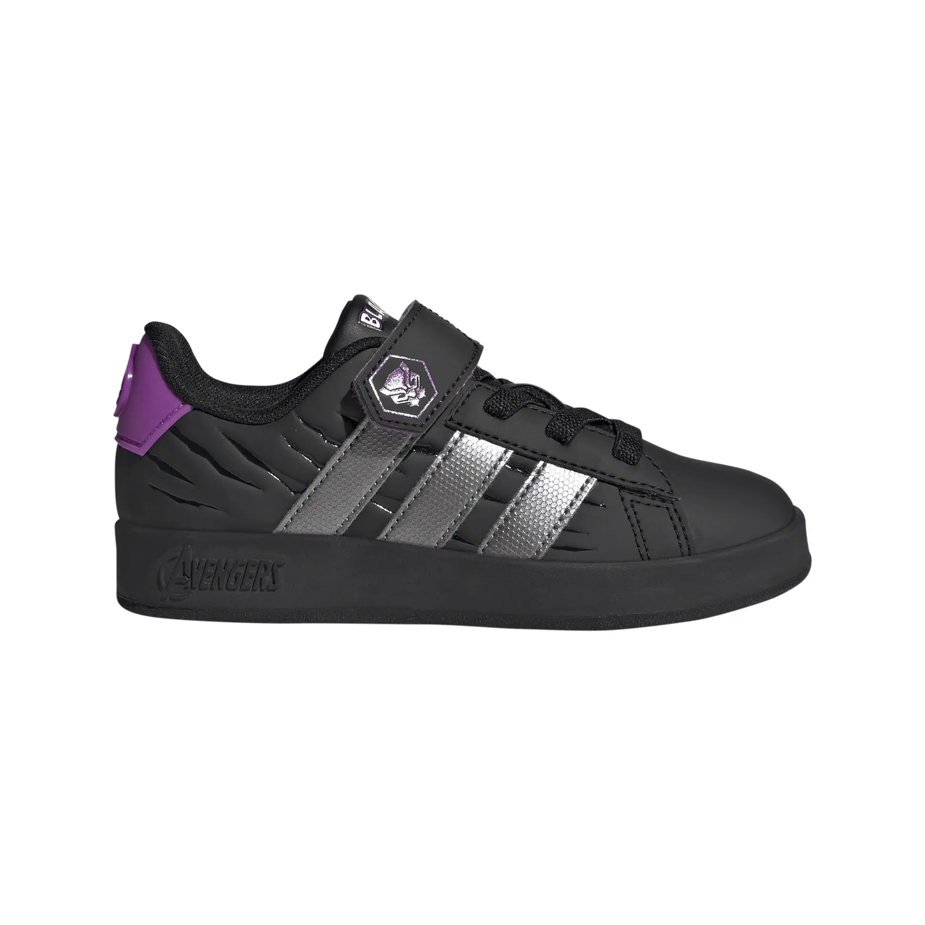 Adidas Unisex Kids Noir Children's Trainers Grand Court Marvel Avengers