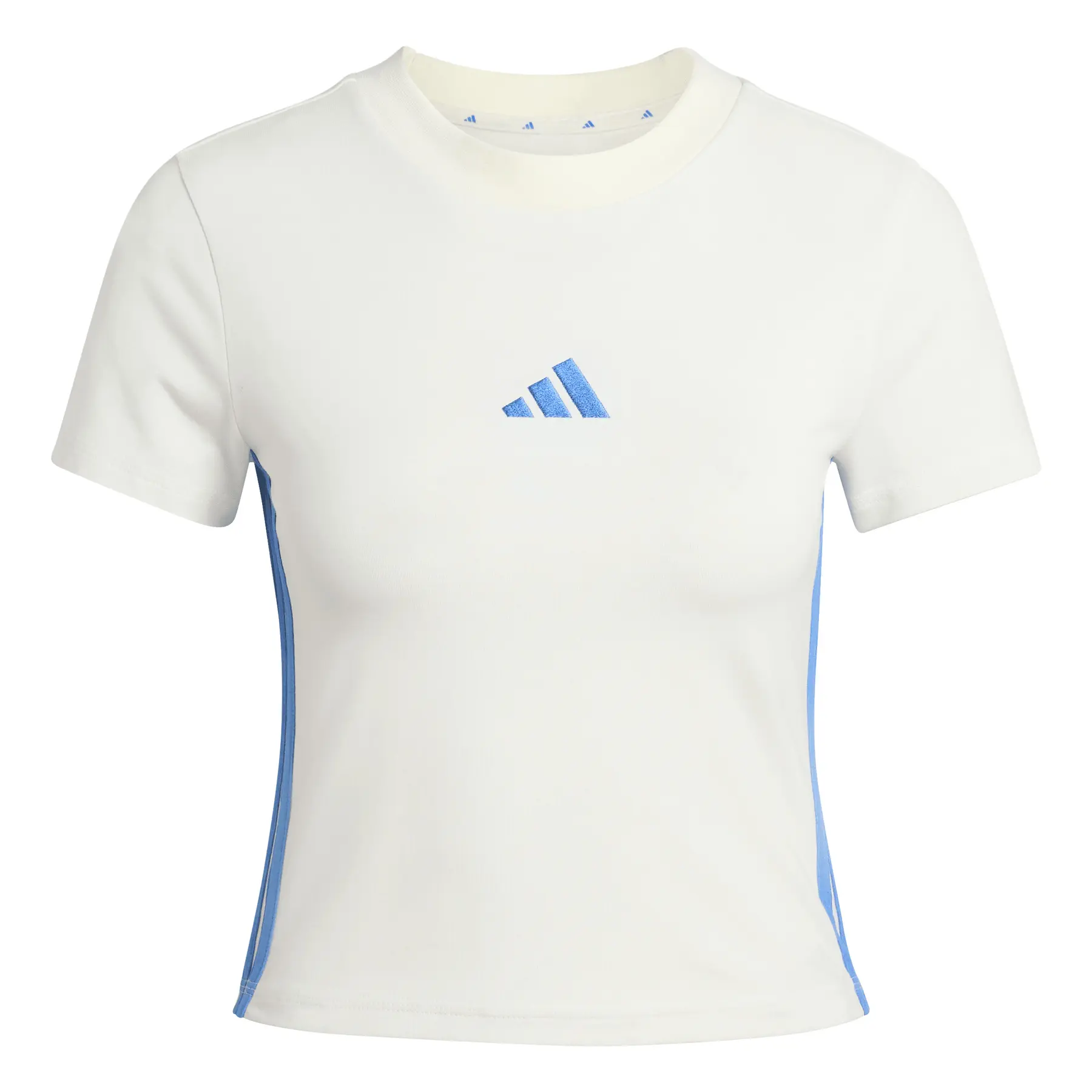 Adidas Femme T-shirt Essentials, Blanc, Taille 2XL