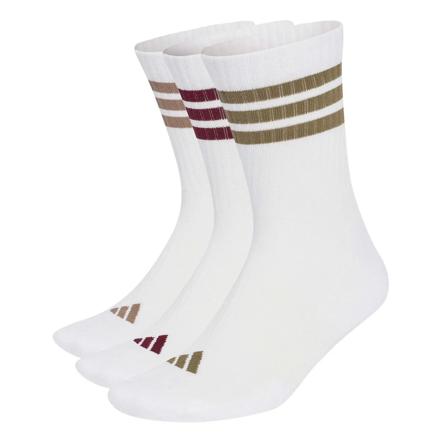 Adidas 3 Stripes Cushioned Sportswear Crewsokken 3 Paren Wit EU 37-39