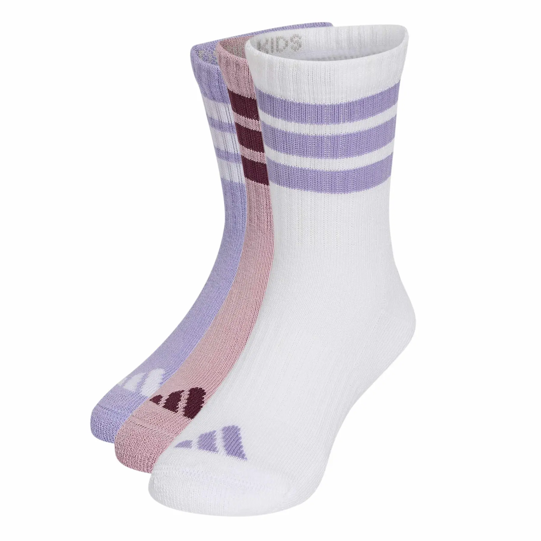 Calze per bambini a metà polpaccio adidas 3-Stripes (x3)
