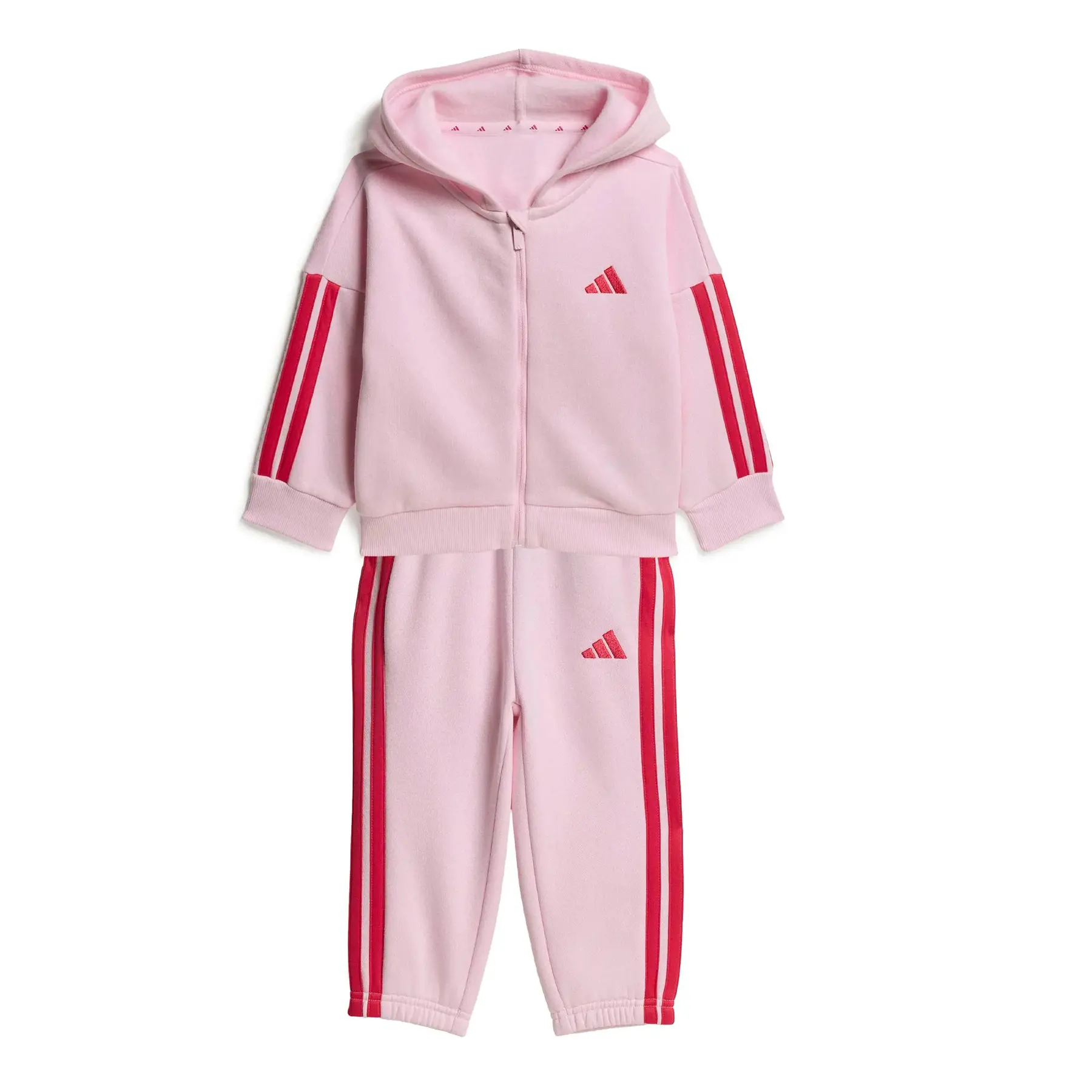 Completo pantaloni tuta e felpa con cappuccio per neonati adidas Essentials