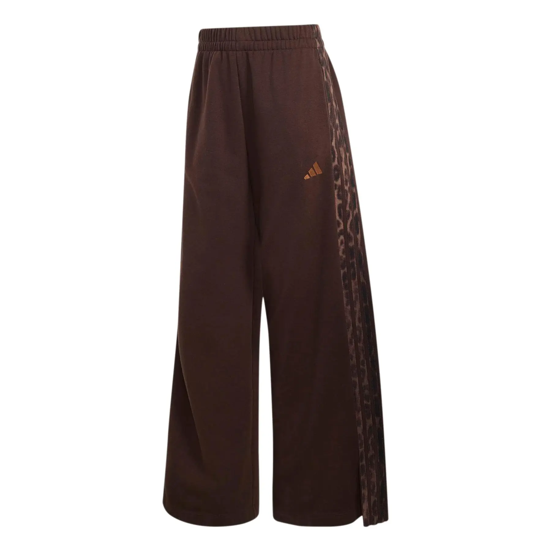 Adidas Women's Marron Animal Print Jogging Trousers Essentials 3-Stripes