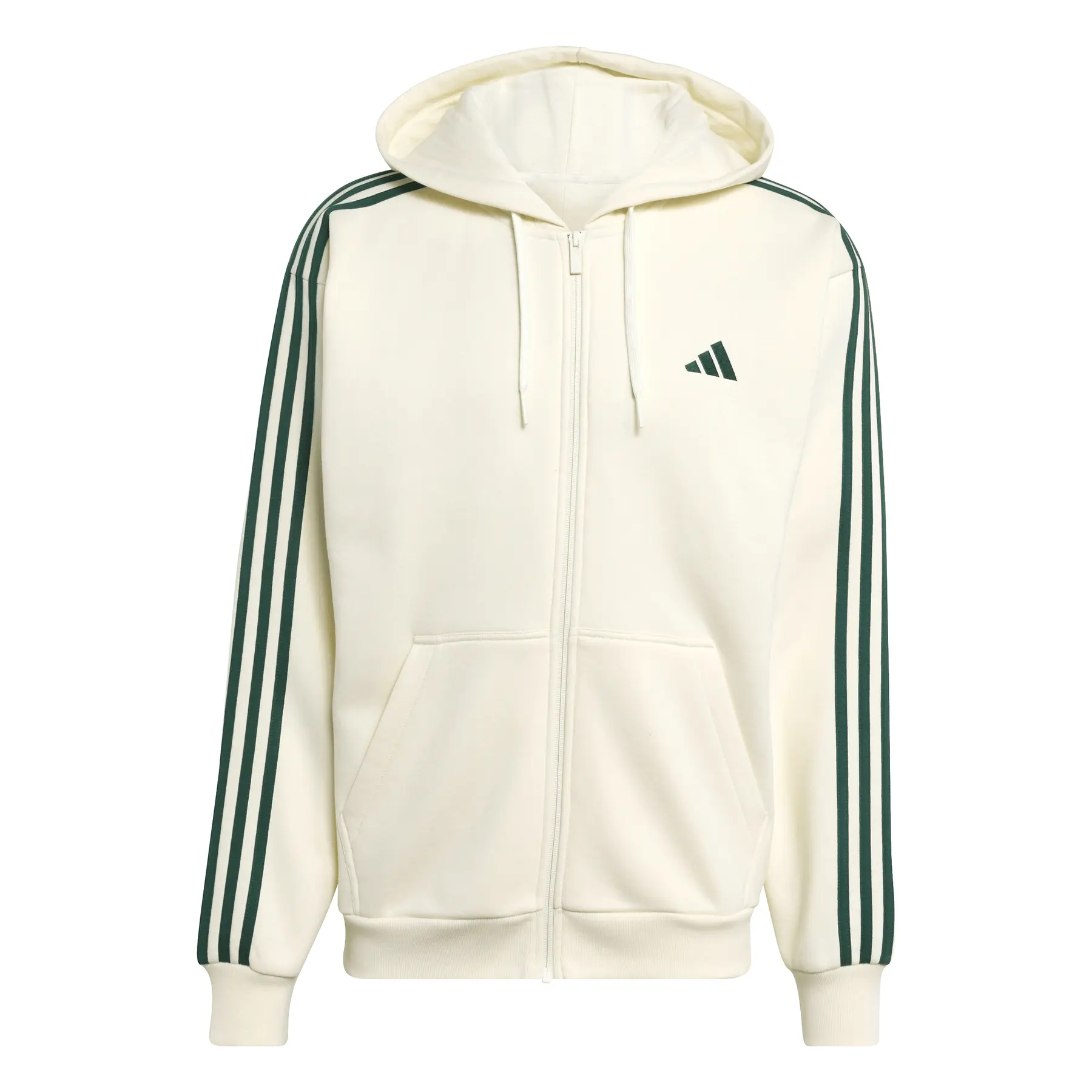 Felpa con cerniera a cappuccio adidas Essentials 3-Stripes