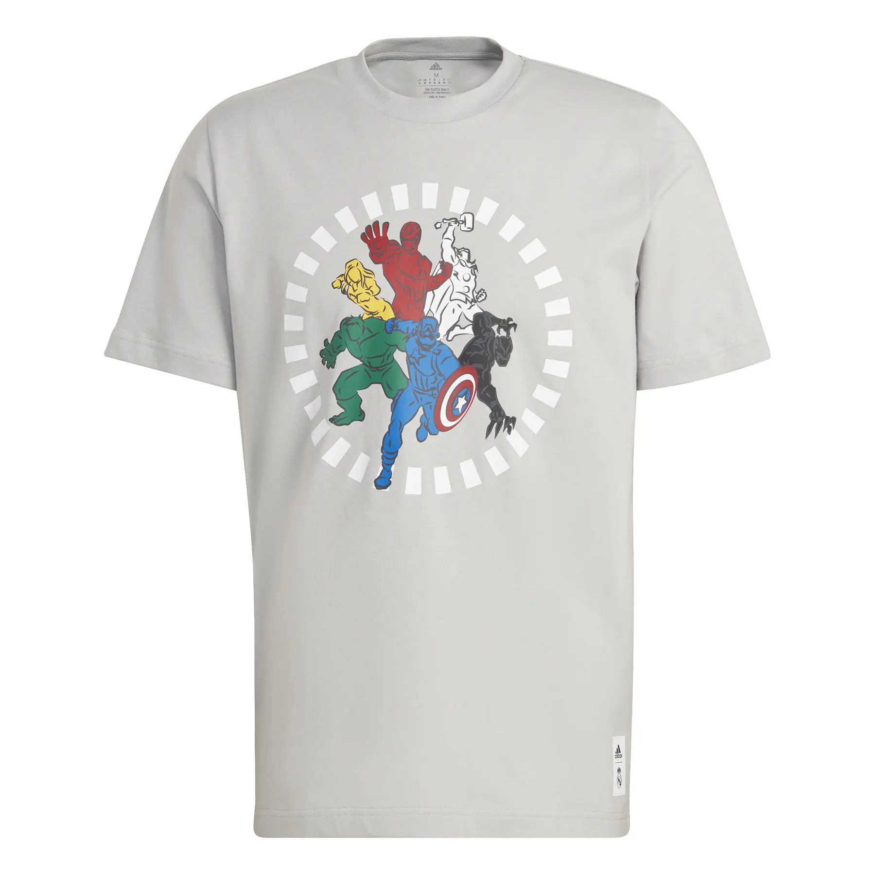T-Shirt Real Madrid Marvel Avengers - Gris - male - Size: S