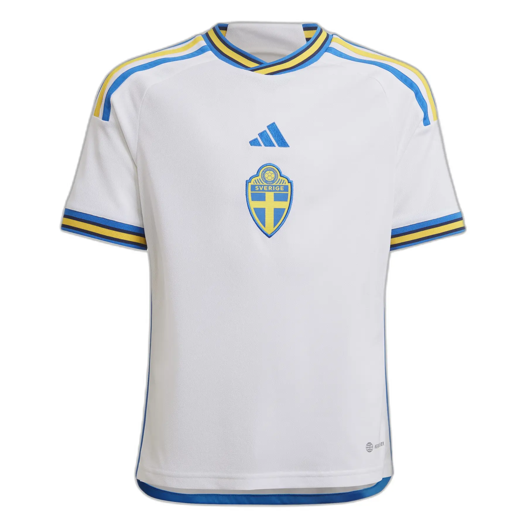 Auswärtstrikot Kinder Suède 2022 - Blanc - male - Size: 9/10 ans