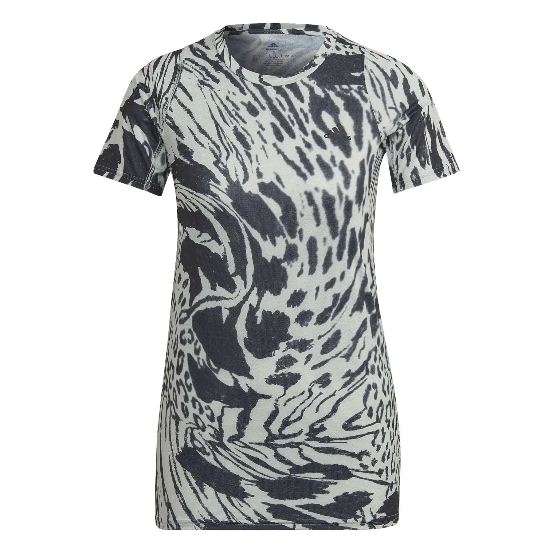 Überall Bedrucktes Schnelles Laufshirt Frau Adidas