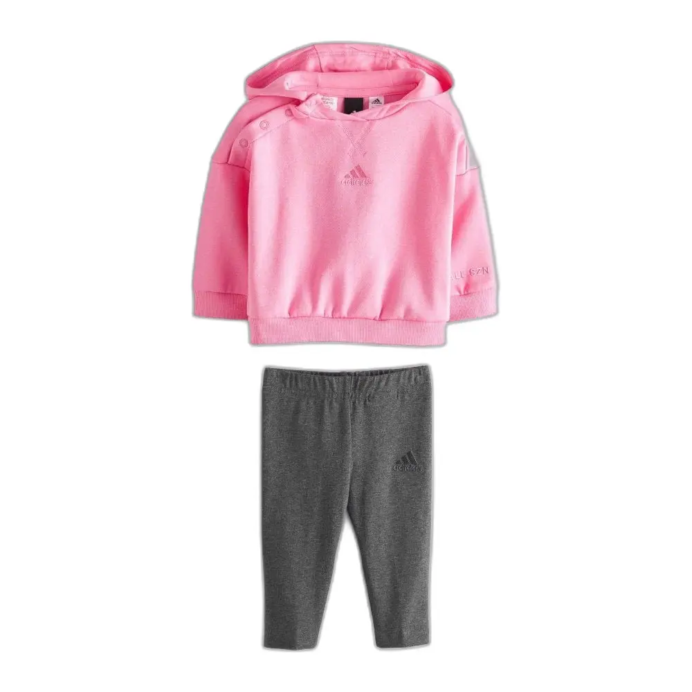 Sweatshirt mit Kapuze aus weichem Molton, Mädchen adidas