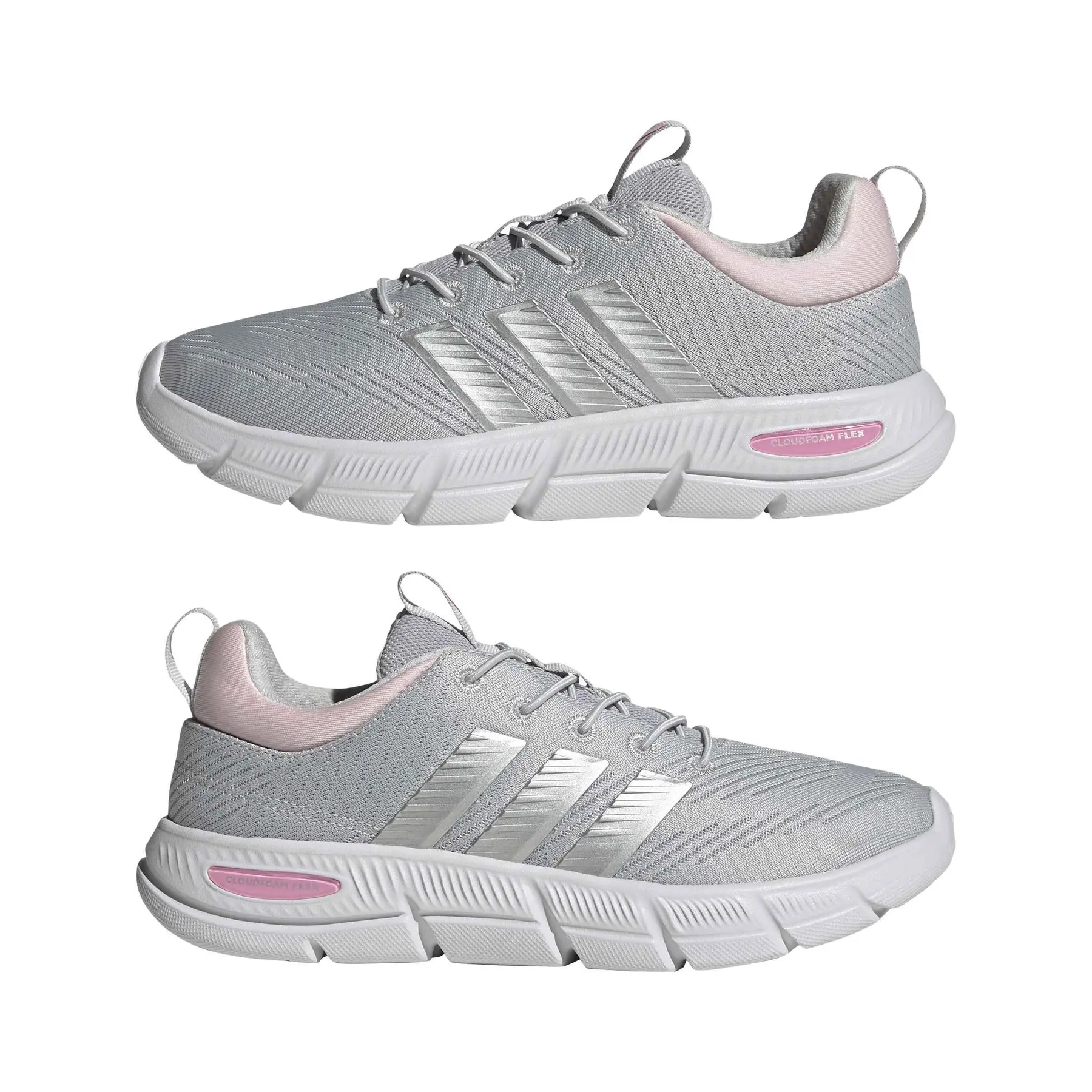 Women's Lace-Up Trainers with Elastic Laces adidas Cloudfoam Flex
