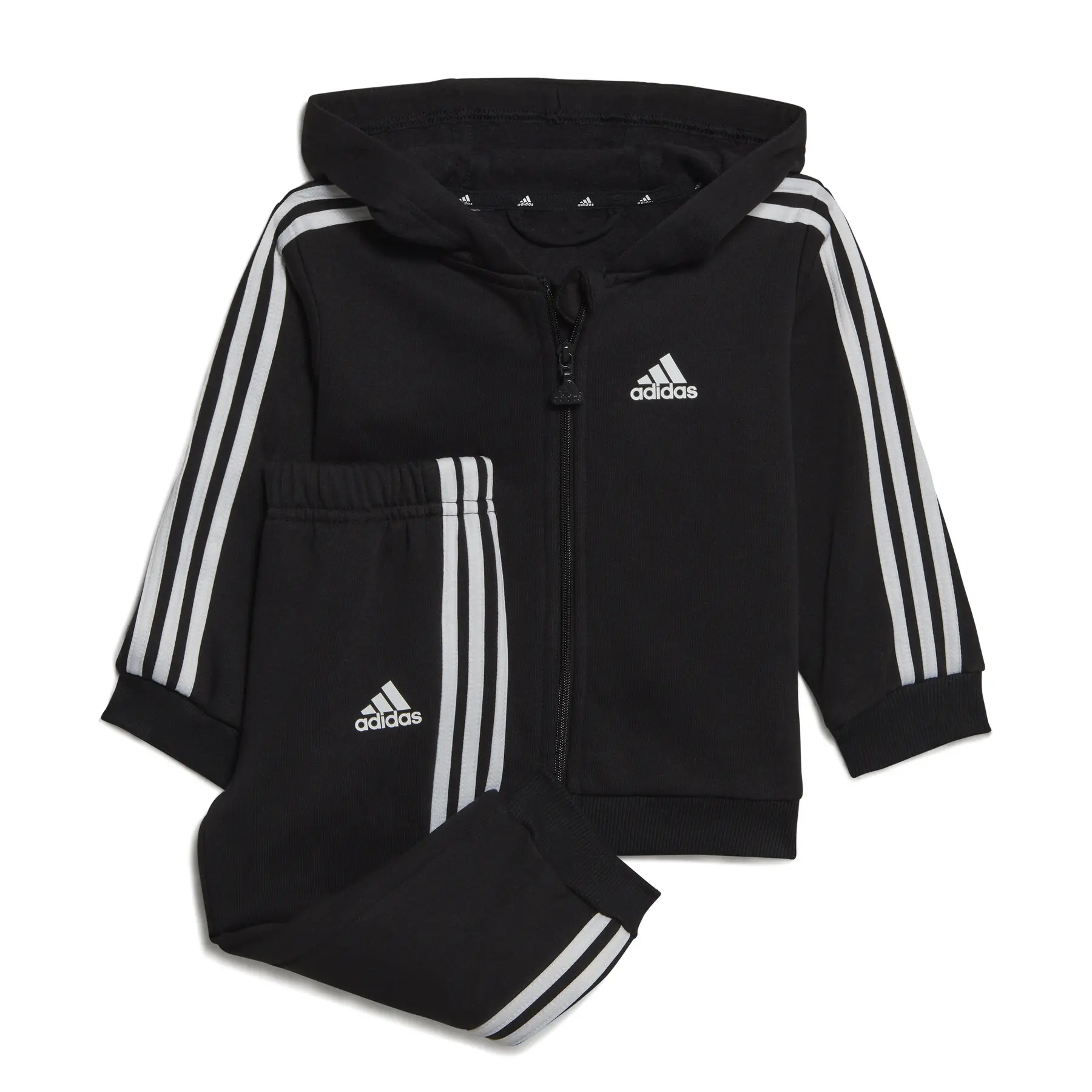 4066748361564 - Baby-Trainingsanzug mit Kapuze Full Zip adidas 3-Stripes Fleece