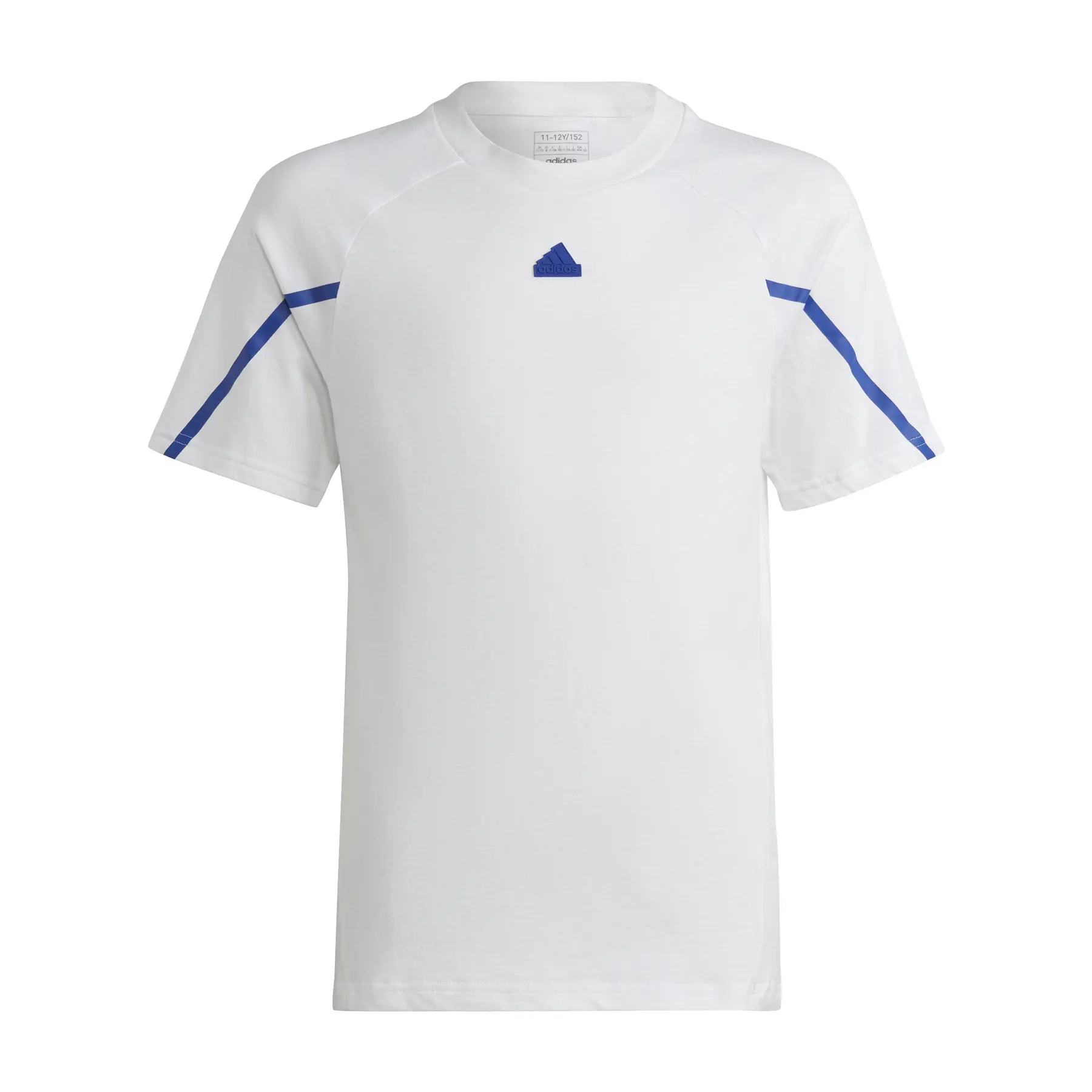Adidas Homme T-shirt enfant Designed for Gameday, Blanc, Taille 11/12 ans