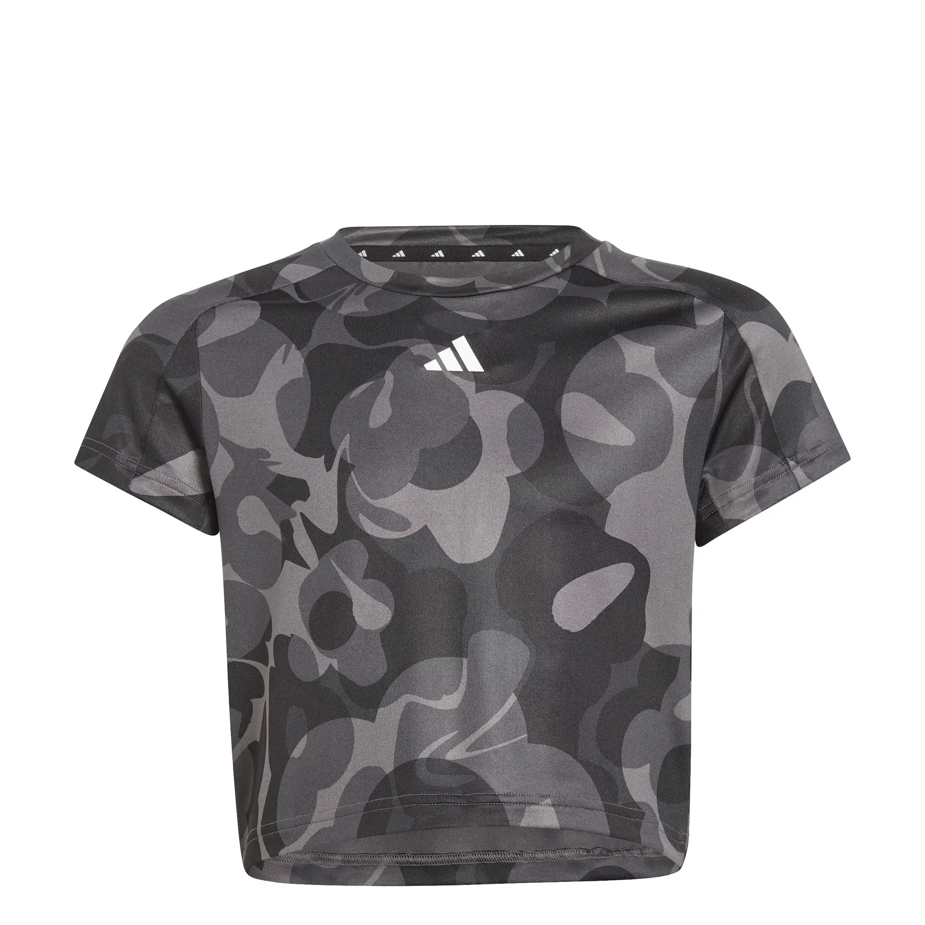T-Shirt mit Crop-Druck, Mädchen adidas Essentials Aeroready Seasonal