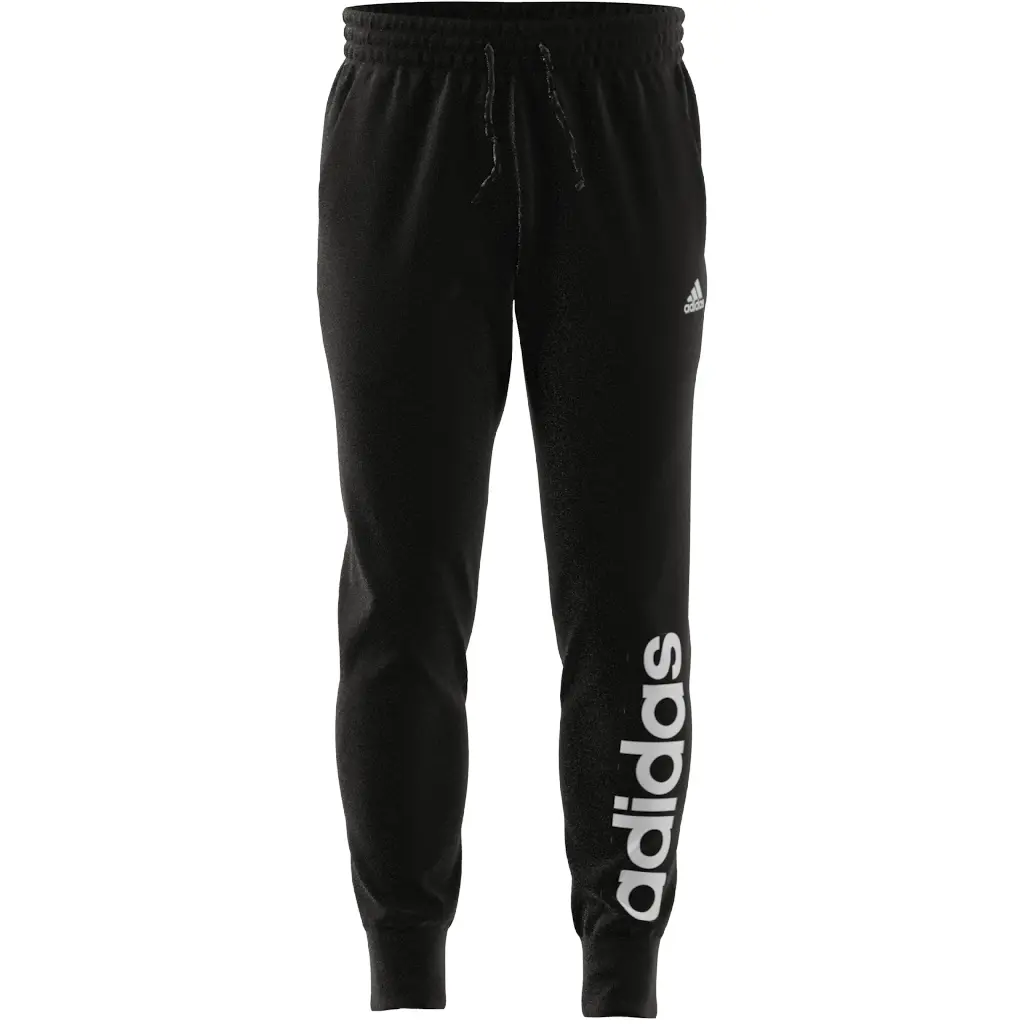 Pantaloni da jogging in felpa con logo e caviglie affusolate adidas Essentials