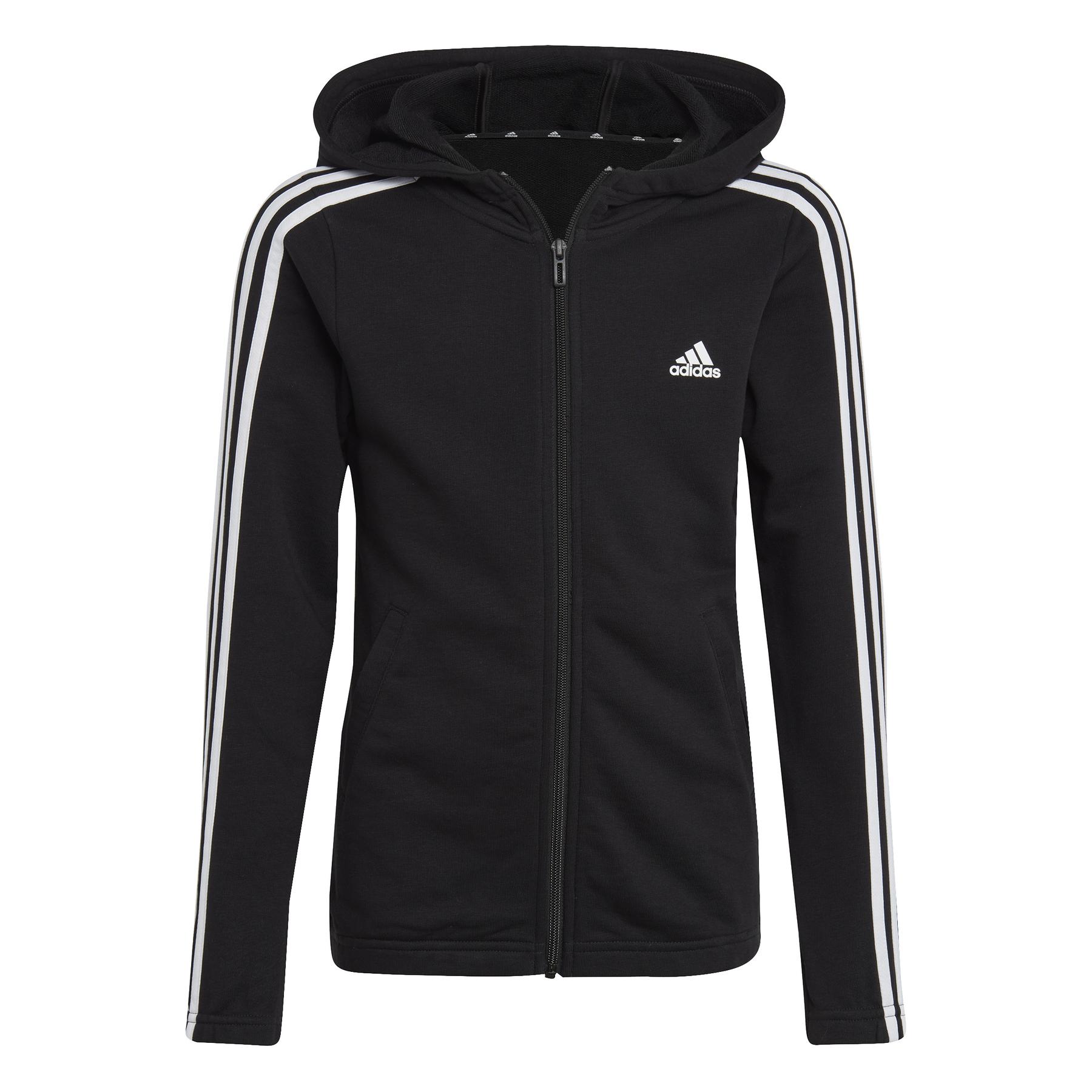 Meisjescapuchon met rits adidas 3-Stripes Essentials