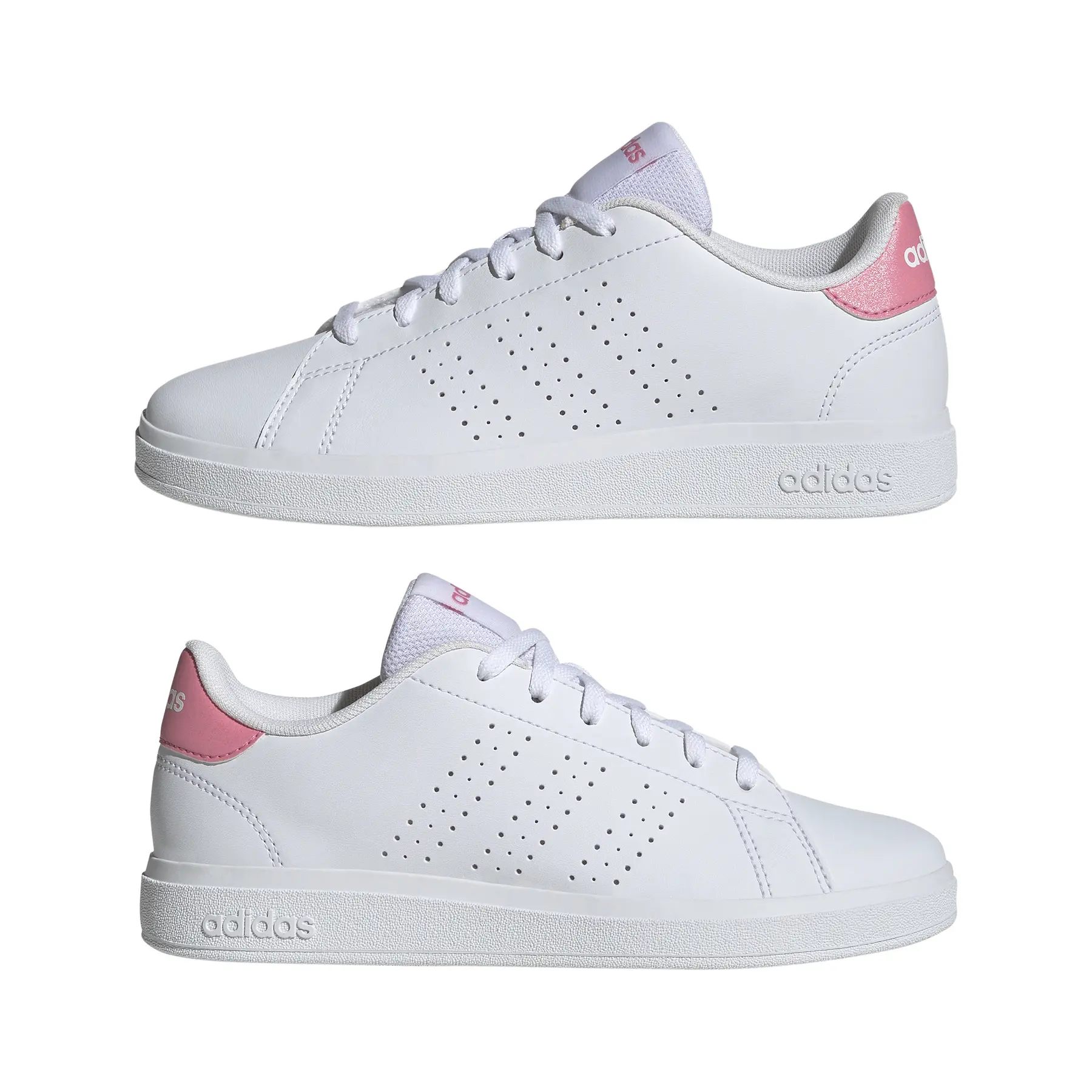 adidas gazelle silver green womens adidas Advantage Shoes Cloud White / Cloud White / Legend Ink – Heppo.com main image 1