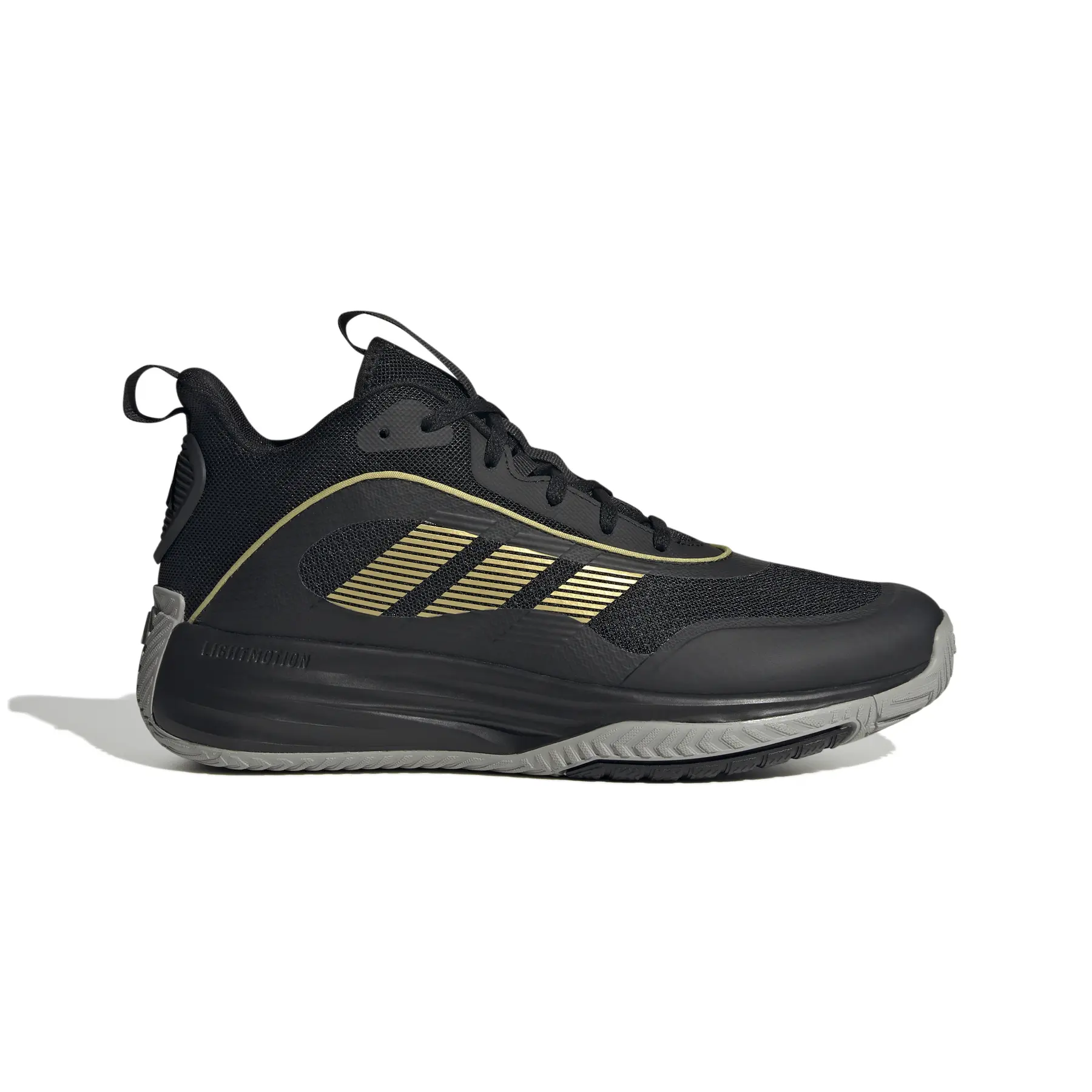 Adidas Uomo Own The Game 3 Shoes, Core Black/Gold Metallic/Mgh Solid Grey, 44 Eu-image