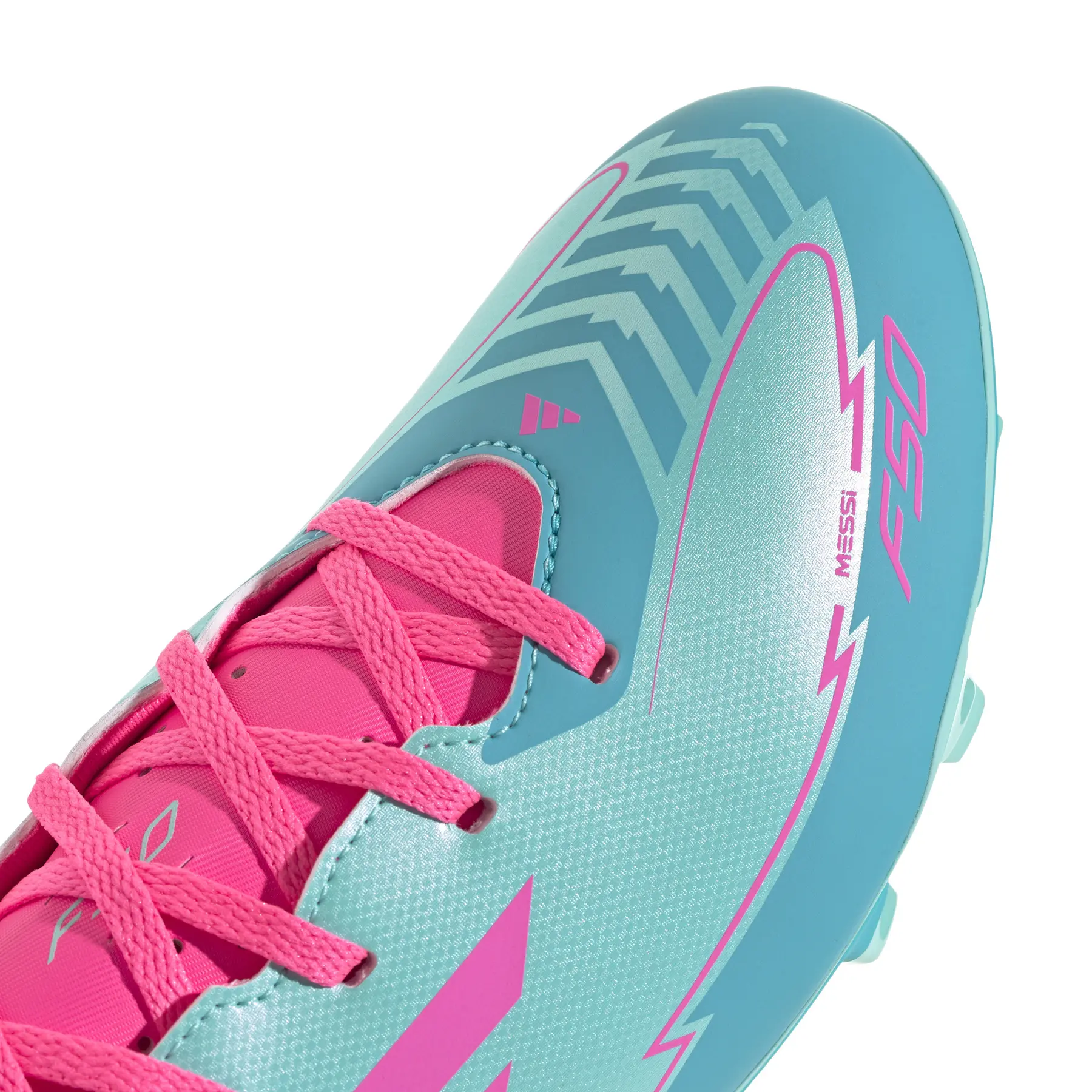 Size 12 - Mens Adidas F50 Club Messi FG MG Aqua Pink Soccer Cleats - IH0929 Amazon.com | Adidas Unisex-Kids F50 League Messi Firm Ground  main image 4