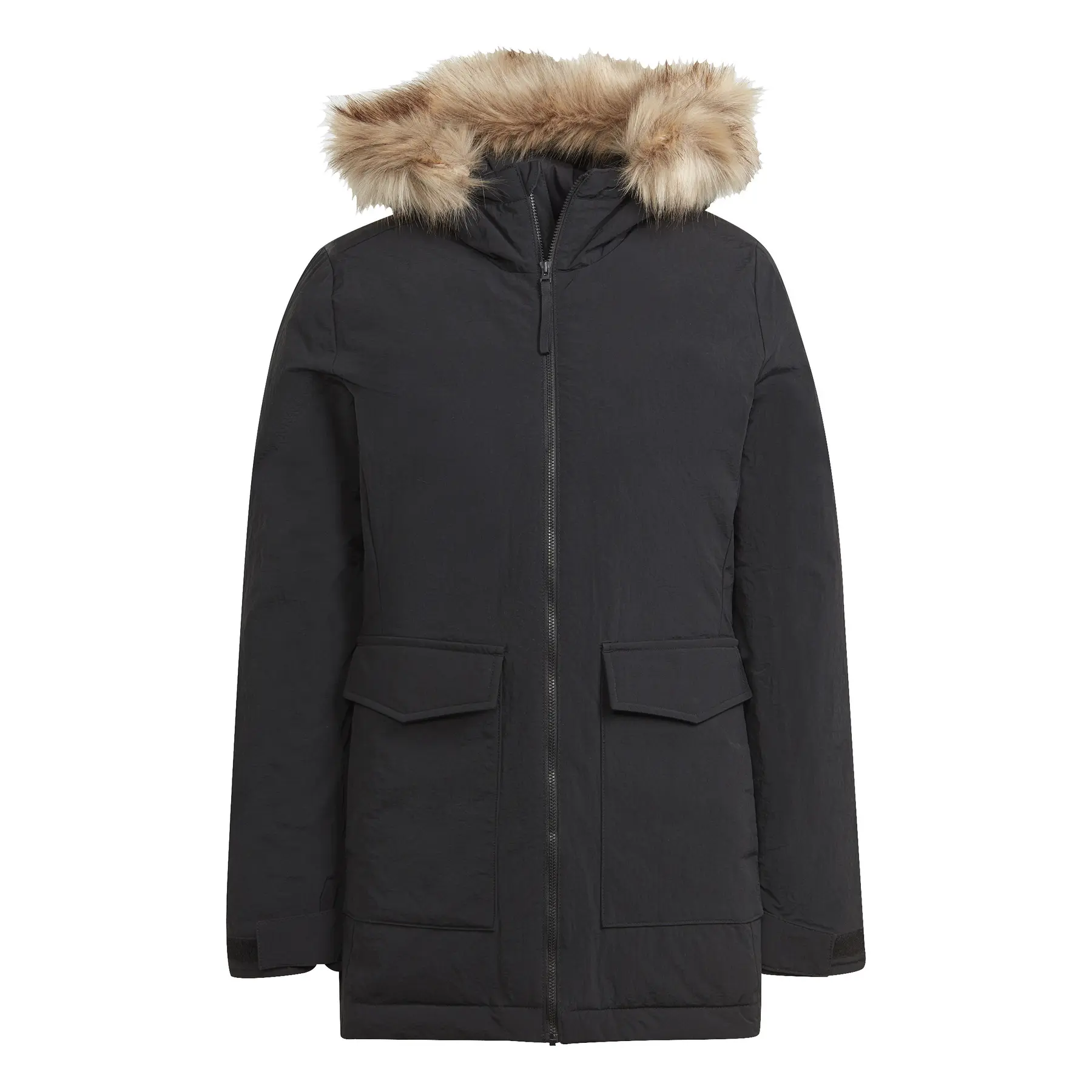 Damen-Parka mit Kapuze und Pelz adidas