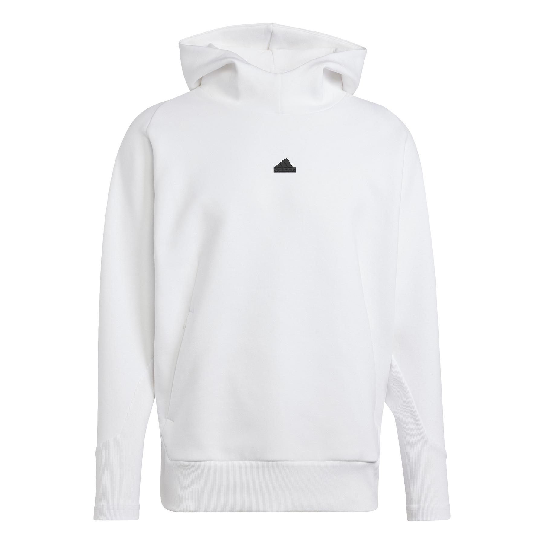 4066763409975 - adidas x Jenna Ortega - Oversize-Kapuzenpullover in Weiß mit Logo und Fledermaus-Logo