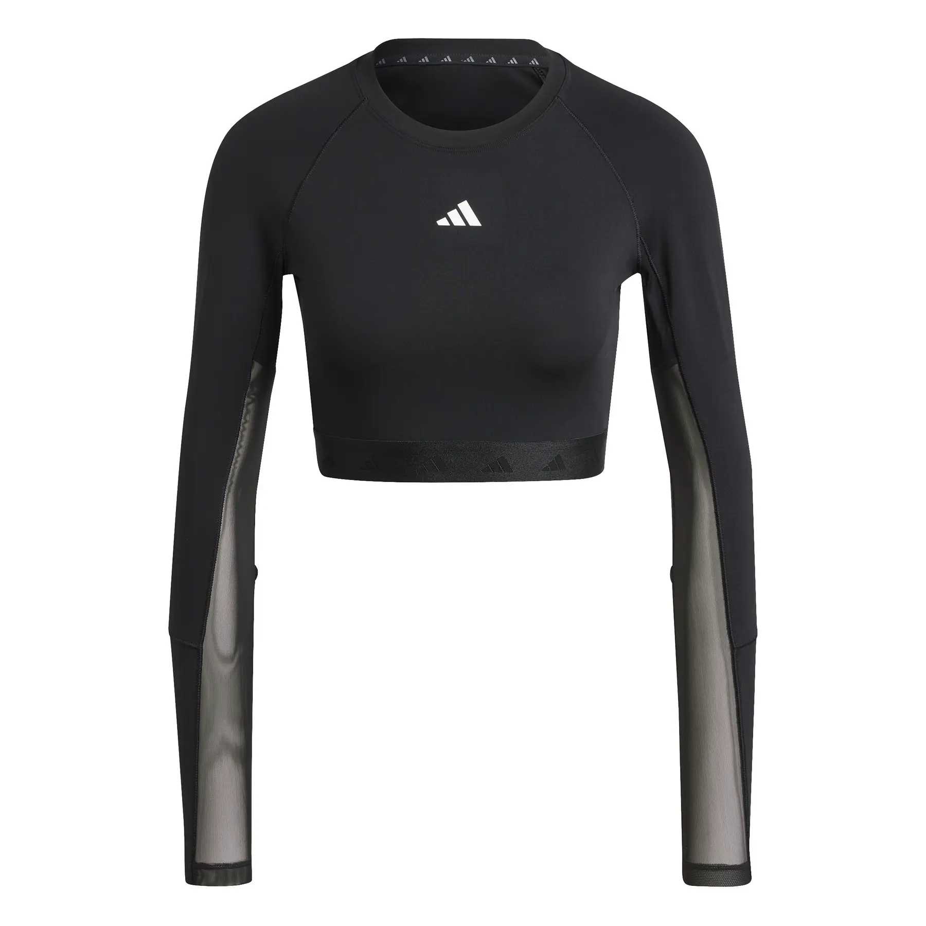 Cropped Trikot mit langen Ärmeln, Damen adidas Hyperglam