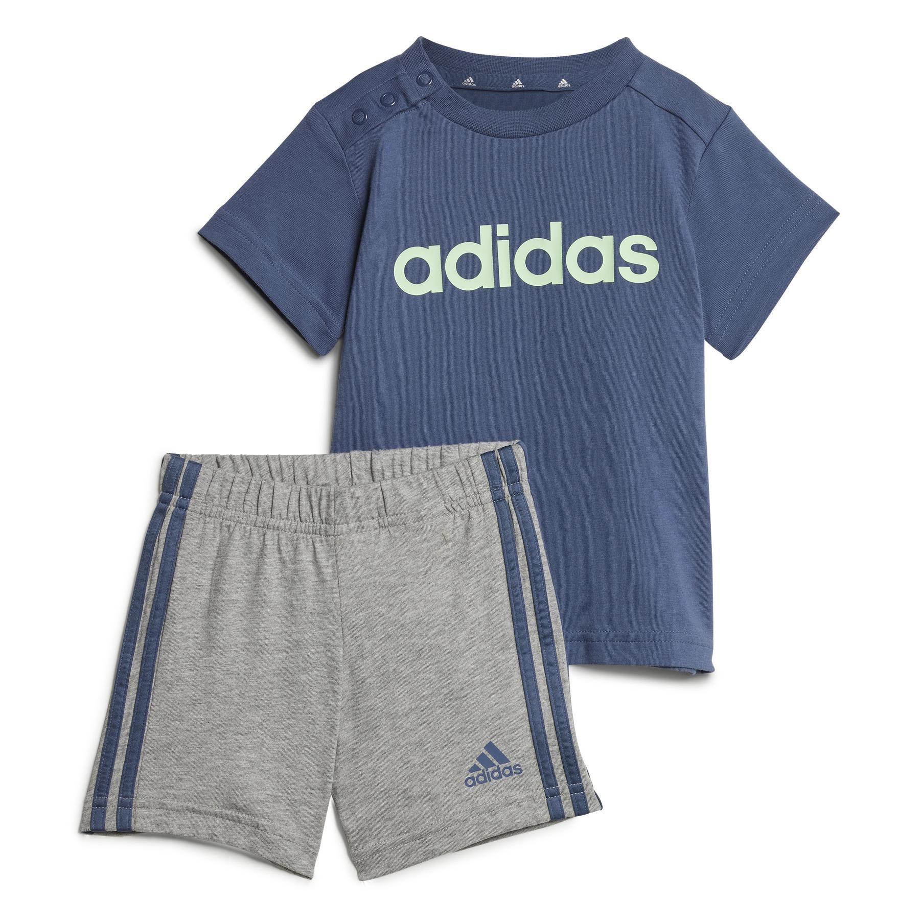 4067891907685 - Set aus T-Shirt und Shorts aus Baumwolle Baby adidas Essentials Lineage Organic