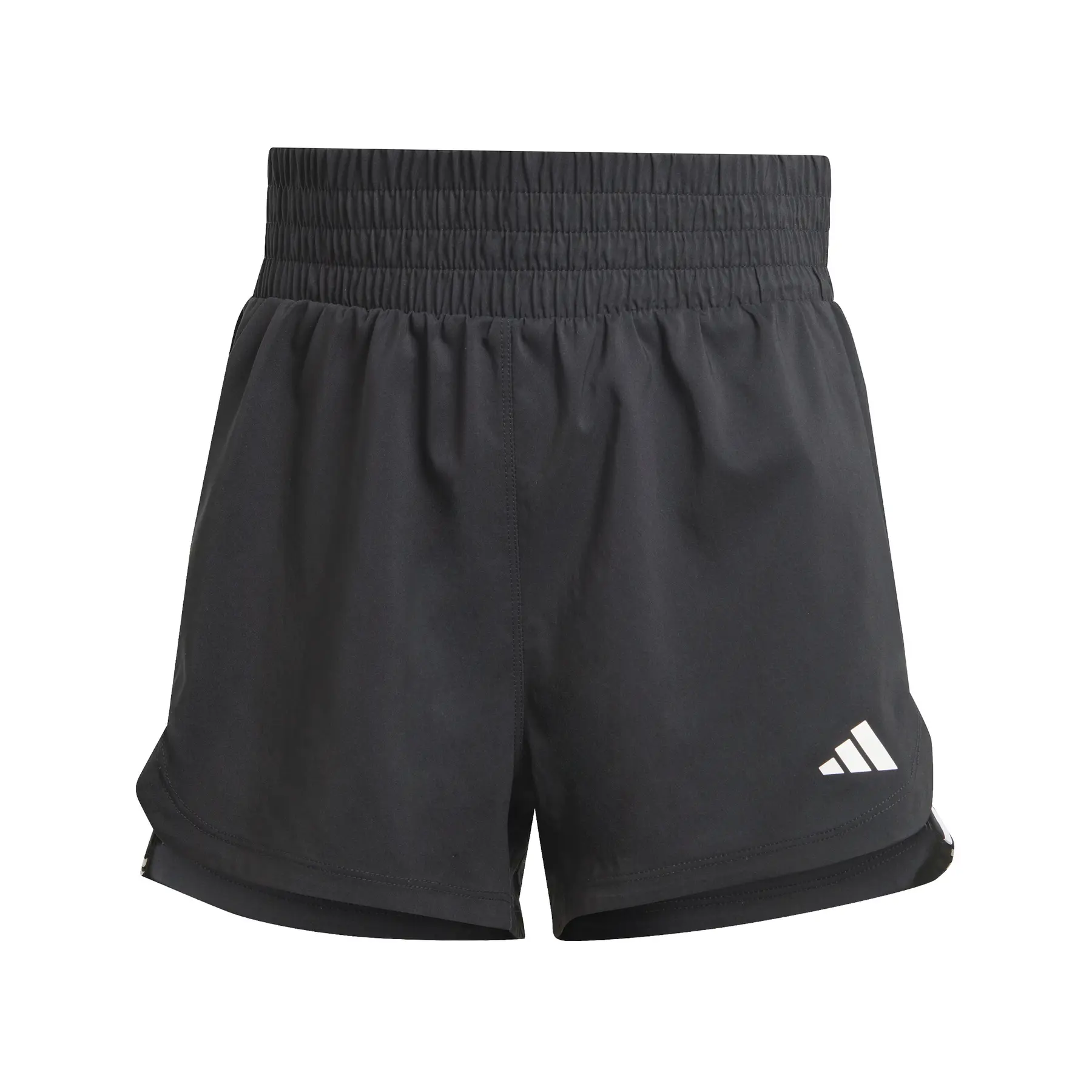 Trainingsshorts Mit Hoher Taille, Damen Adidas Pacer 3 Stripes Woven