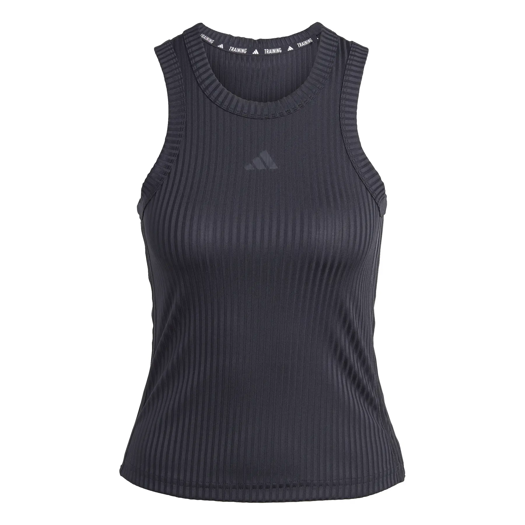 Eng anliegendes geripptes Tank-Top, Damen adidas Tonal 3-Stripes