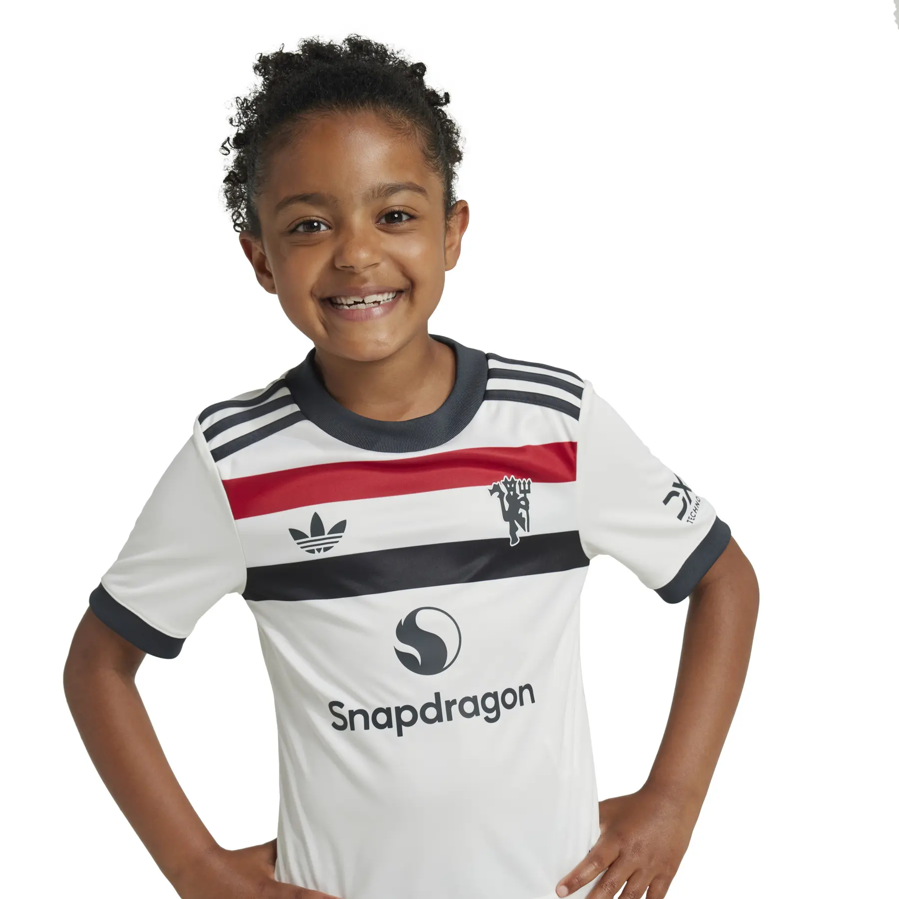 Maillot Manchester United 3ème Kit Saison 20/21 Pour Enfant - Taille 2-3 Ans - Adidas - Noir Et Blanc
