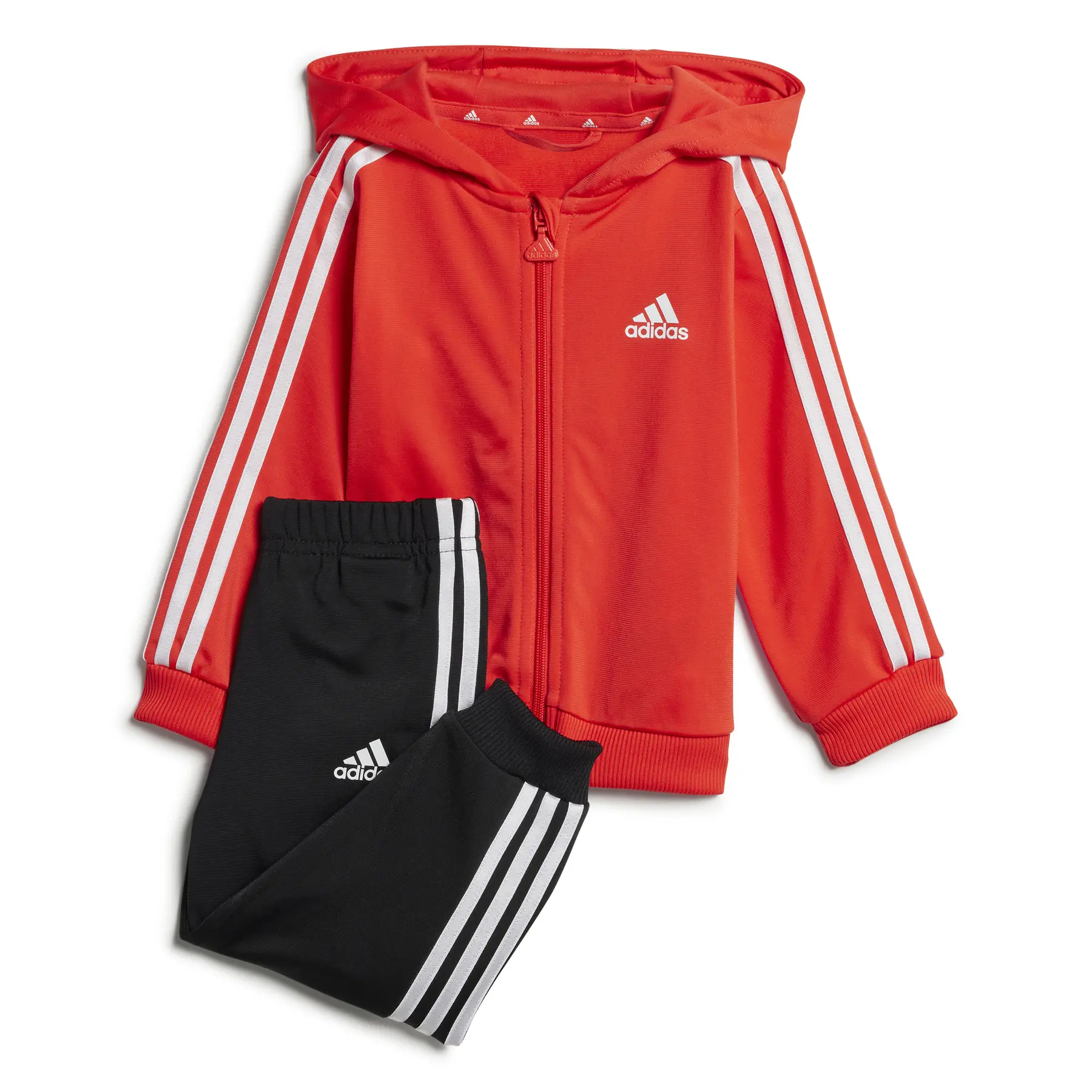 4067896545813 - Baby-Trainingsanzug mit glänzender Kapuze adidas Essentials 3-Stripes 4067896545813 - Baby-Trainingsanzug mit glänzender Kapuze adidas Essentials 3-Stripes