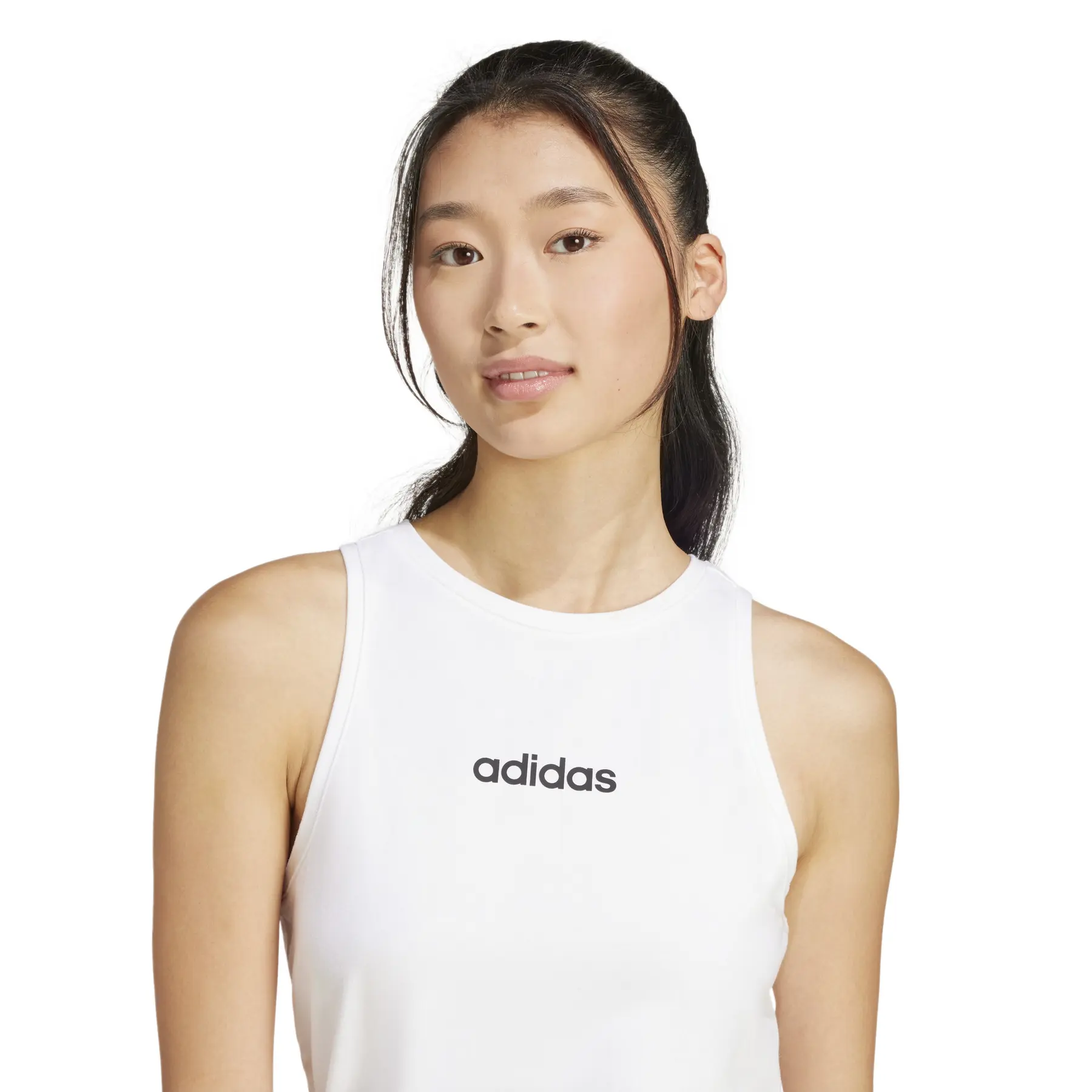 Slim cotton tank top for women adidas Essentials Linear | Handball