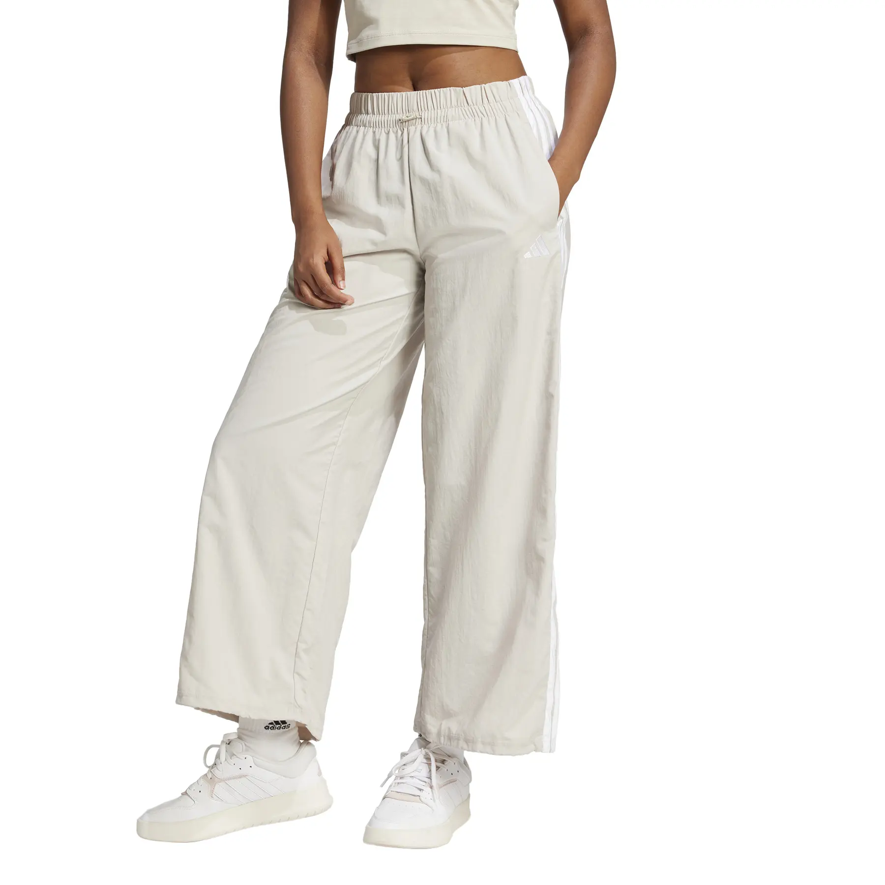 Woven women's parachute trousers adidas Essentials 3-Stripes Woven