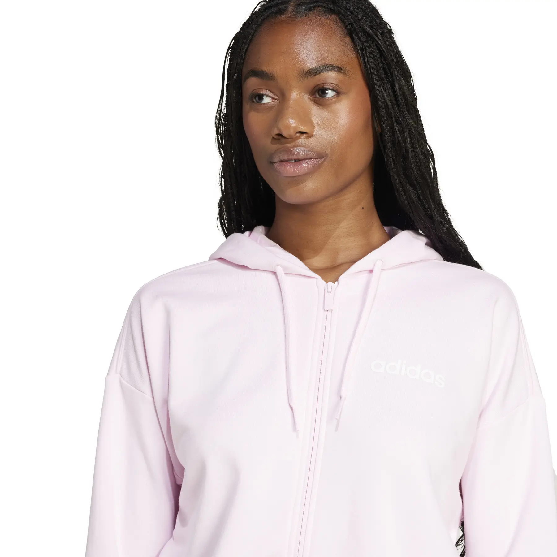 Women's zip-up hoodie adidas Essentials Linear | Foot-Store